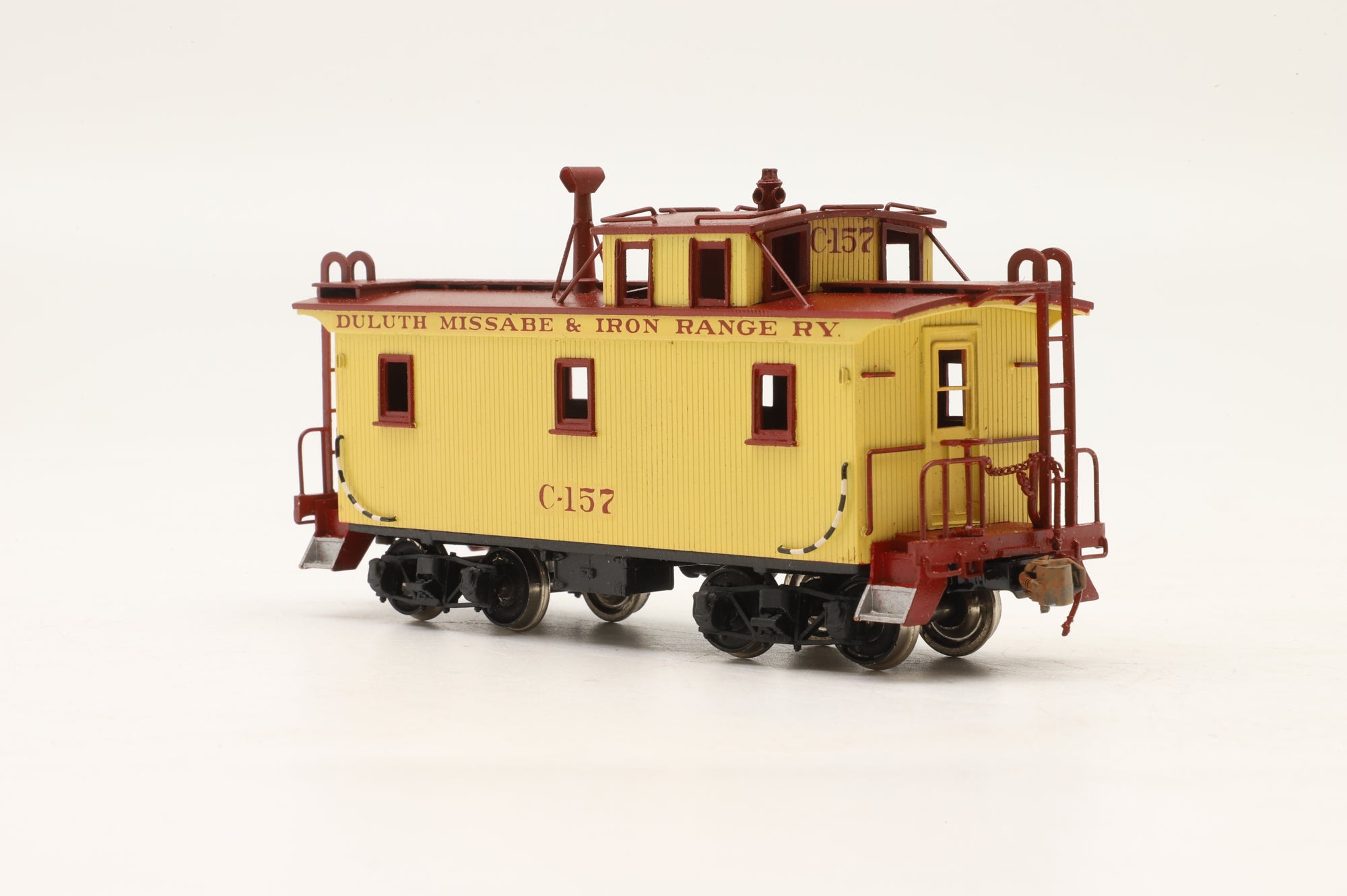 Iron Horse HO Brass 17160-2 Yellow DM&IR Caboose
