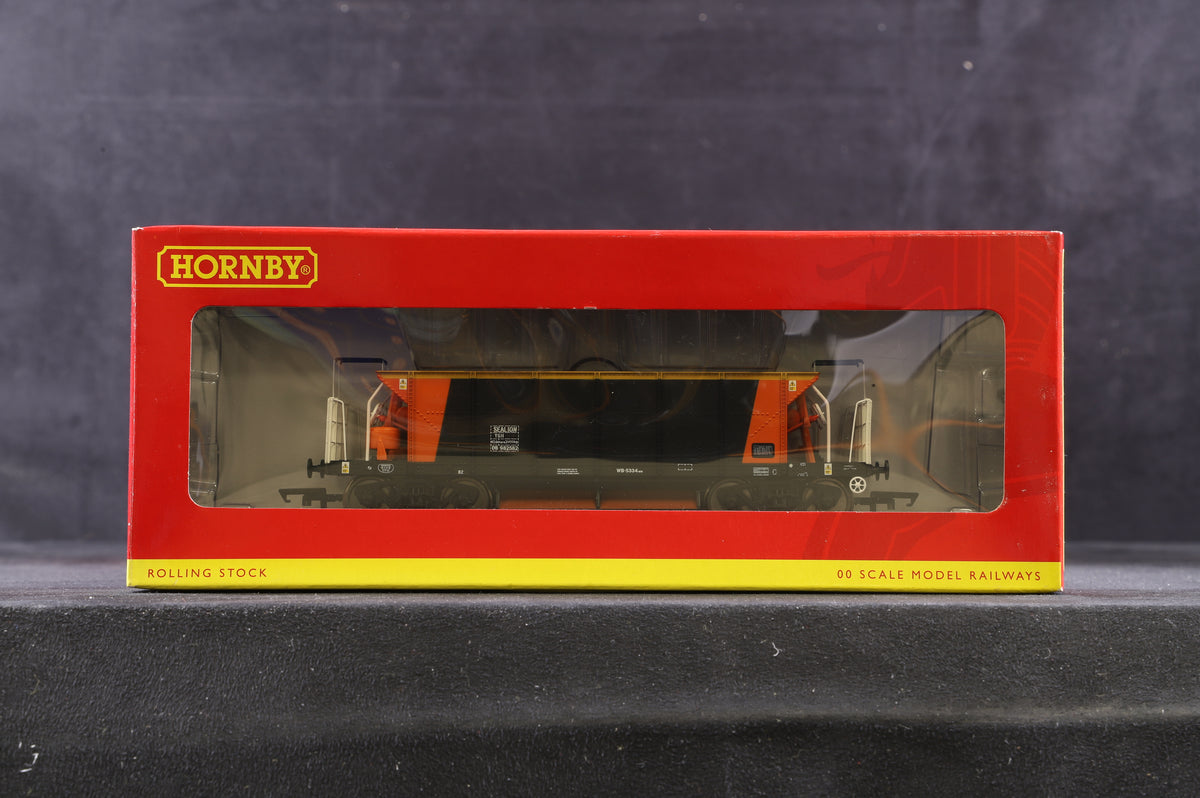 Hornby OO Rake Of 5 DB Transrail Sealion Wagons Inc. R6330A, R6330B &amp; R6330C