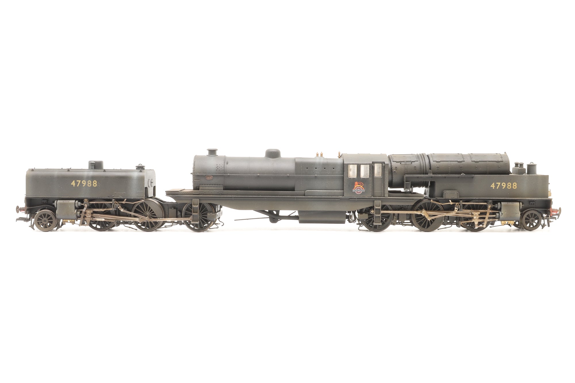 Heljan/Hattons OO 266219 Beyer Garratt 2-6-0 0-6-2 47988 in BR Black w/ Early Crests – Weathered