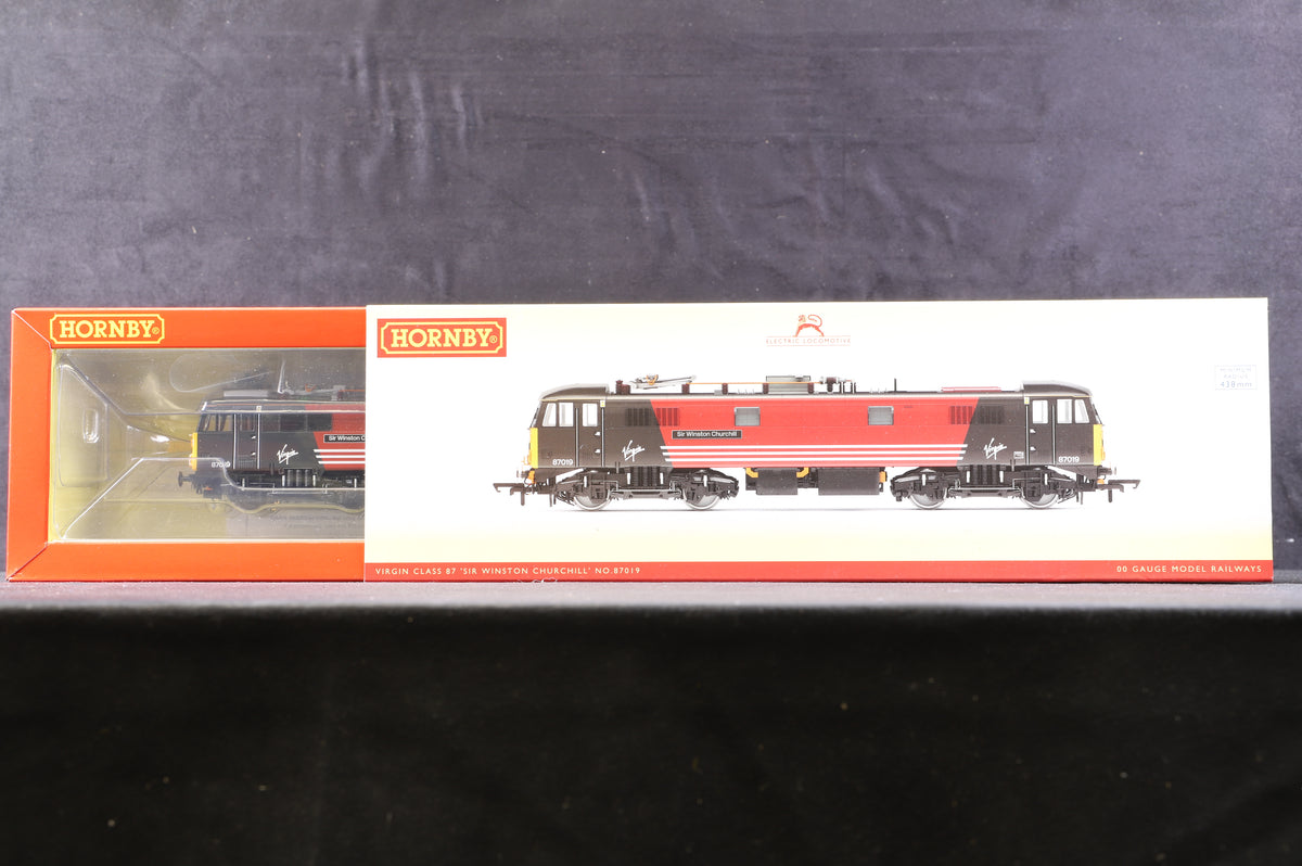 Hornby OO R3656 Virign Class 87 &#39;87019&#39; &#39;Sir Winston Churchill&#39;