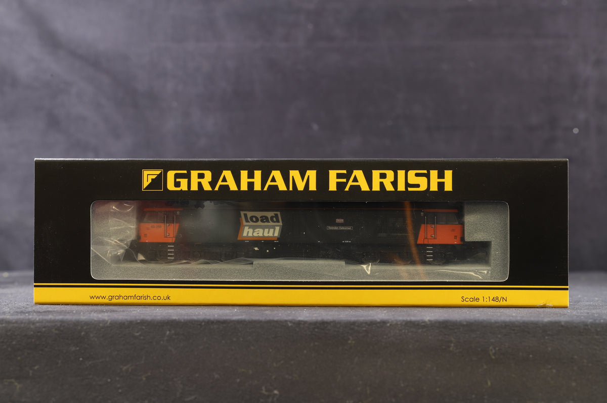 Graham Farish N 371-353 Class 60 &#39;60059&#39; Loadhaul &#39;Swinden Dalesman&#39;, DCC Fitted