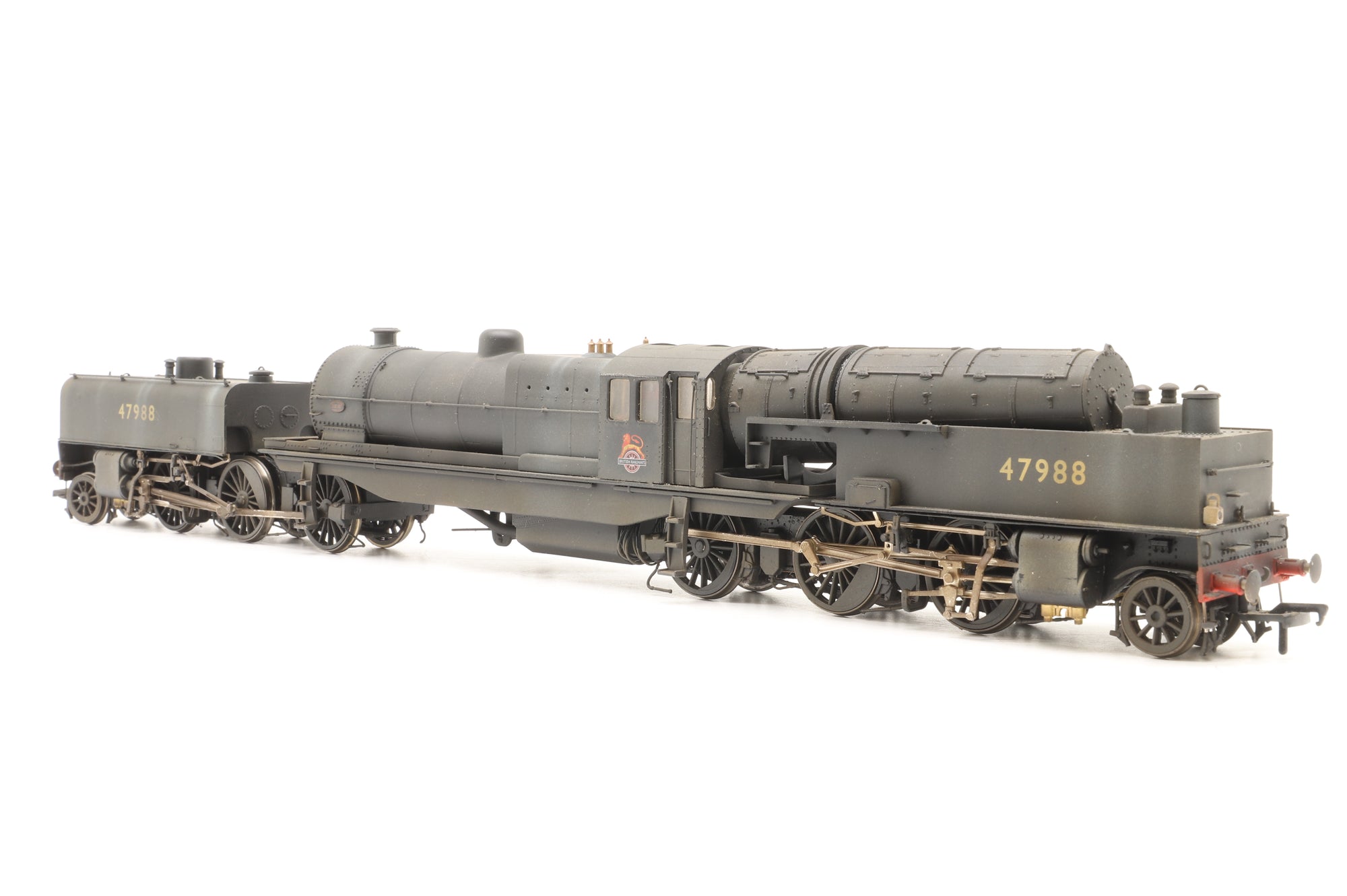 Heljan/Hattons OO 266219 Beyer Garratt 2-6-0 0-6-2 47988 in BR Black w/ Early Crests – Weathered