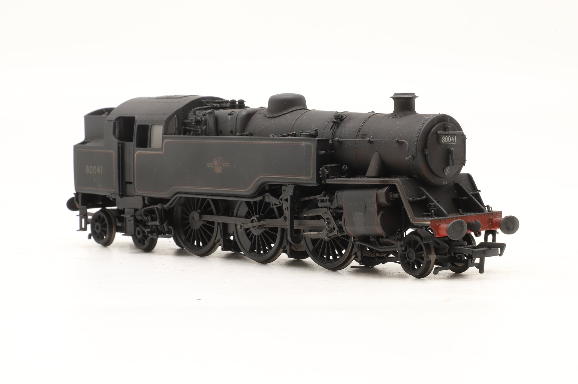 Bachmann OO Standard 4MT 80041 in Lined BR Black L/C – Weathered