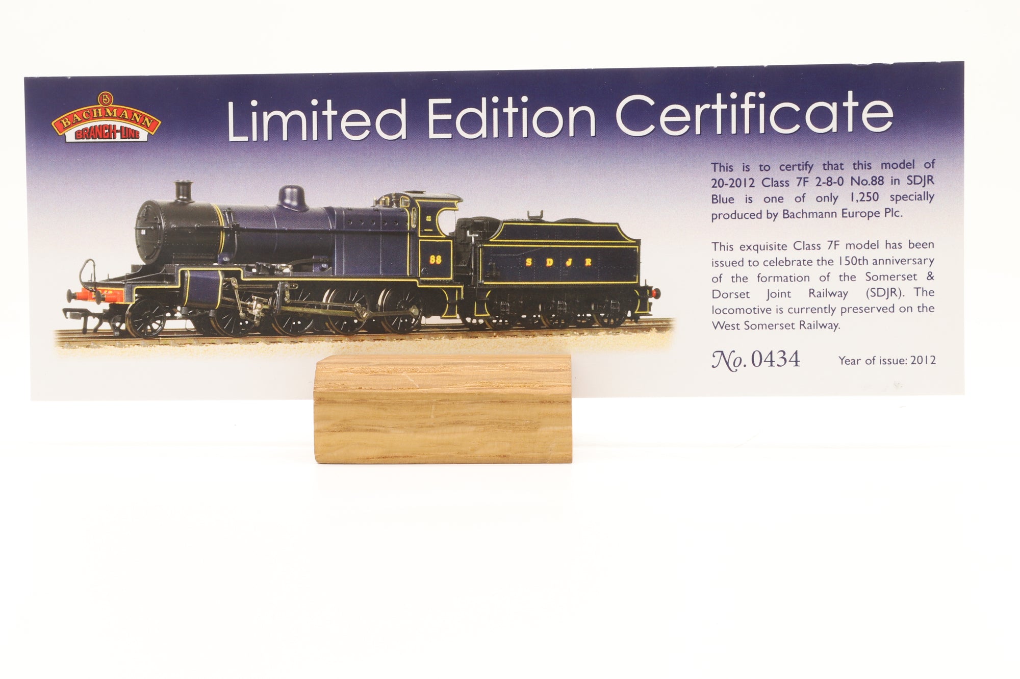 Bachmann OO 20-2012 Class 7F S&DJR 2-8-0 '88' S&DJR Blue Ltd Ed 434/ 1250 DCC Sound