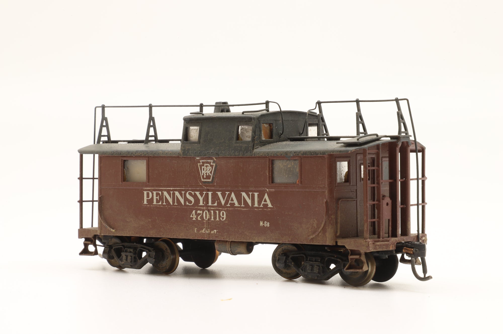 Alco Models HO Brass PRR N-5B '470119' Eastern Division, Weathered
