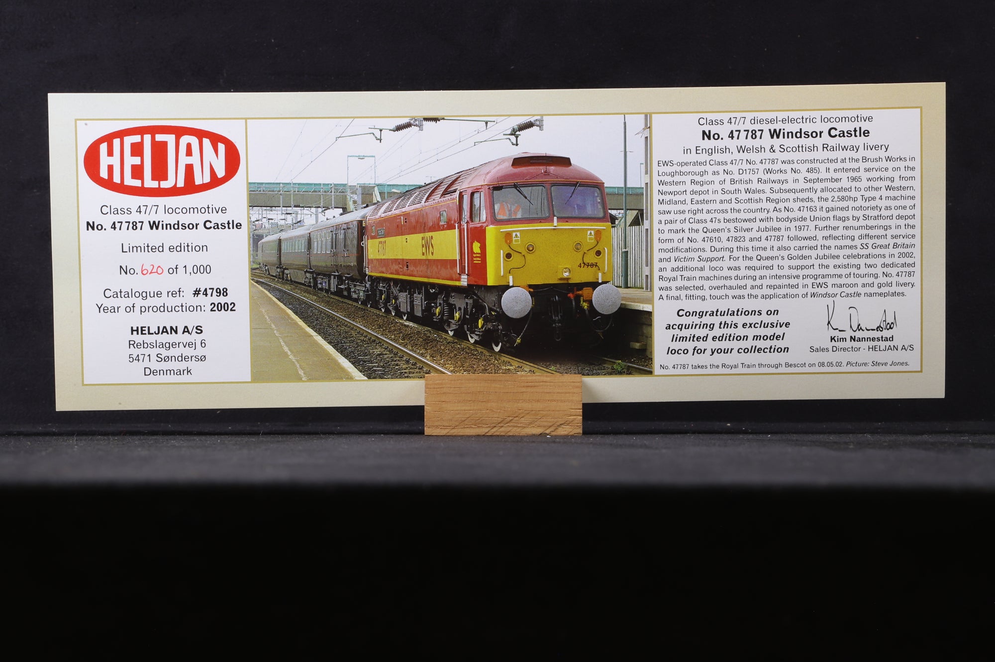 Heljan OO 4698 '47787' 'Windsor Castle', Limited Ed. 620/1000