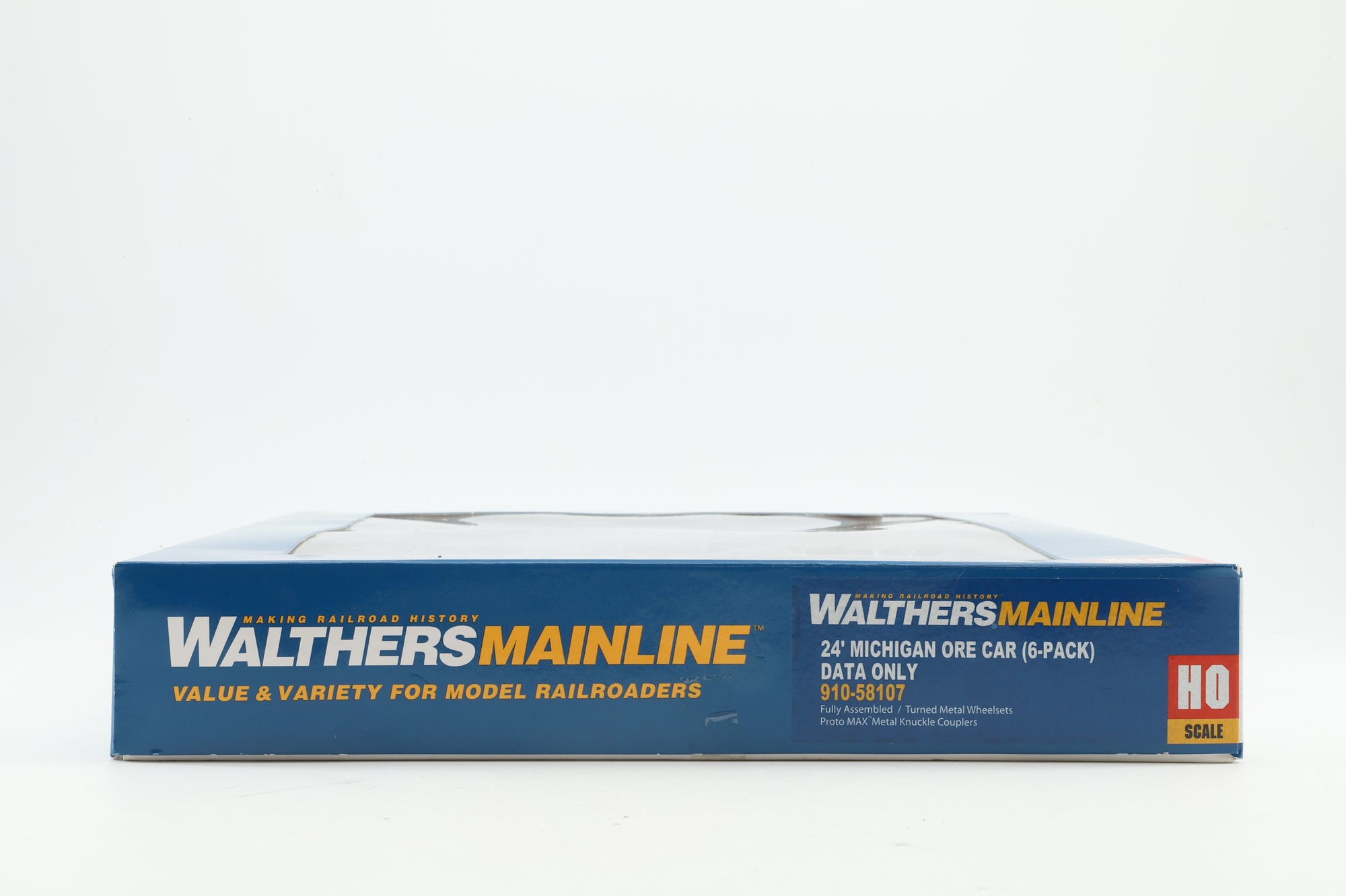 Walthers HO 910-58107 6-Pack of 24' Michigan Ore Cars in DMIR Brown - Pro-Customised/Weathered