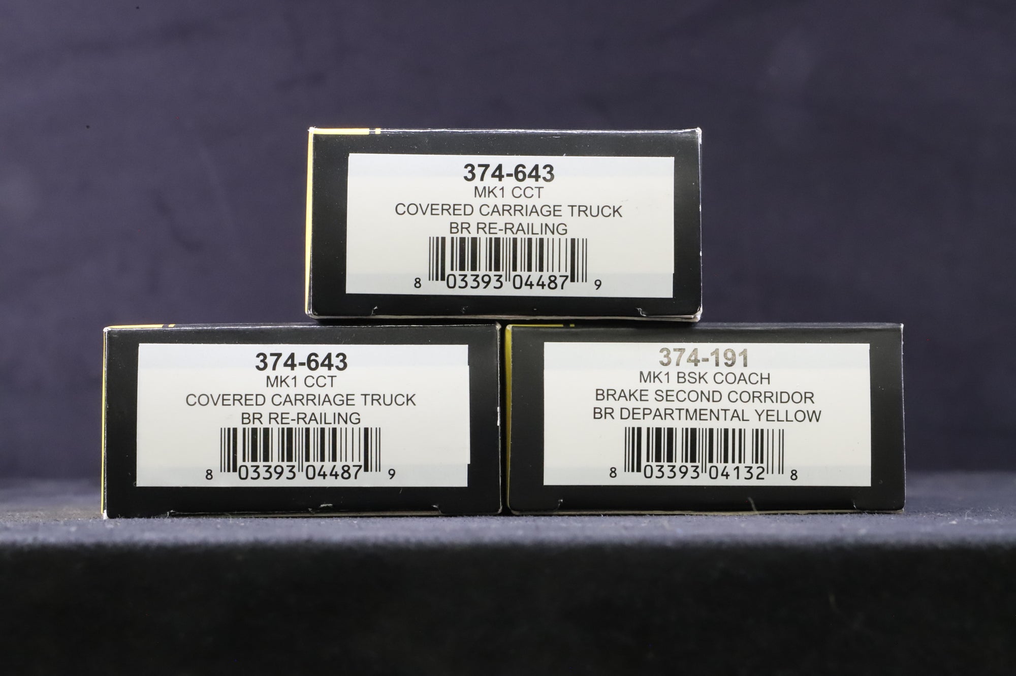 Graham Farish N Rake Of 3 Mk1 BR DE Partmental Coaches Inc. 374-191 & 643x2