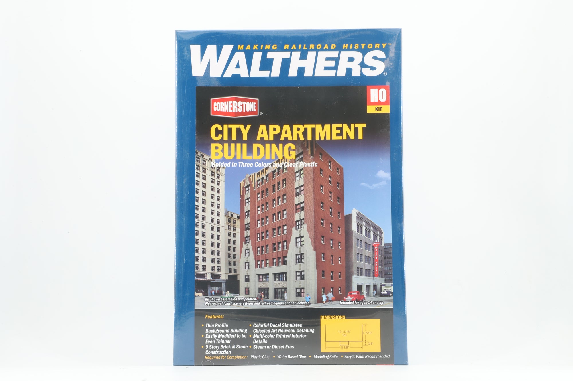 Walthers HO 933-3770 City Apartment Building Kit