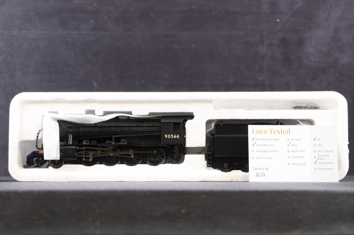 Bachmann OO 32-256 WD 2-8-0 Austerity &#39;90566&#39; BR Black Late Crest