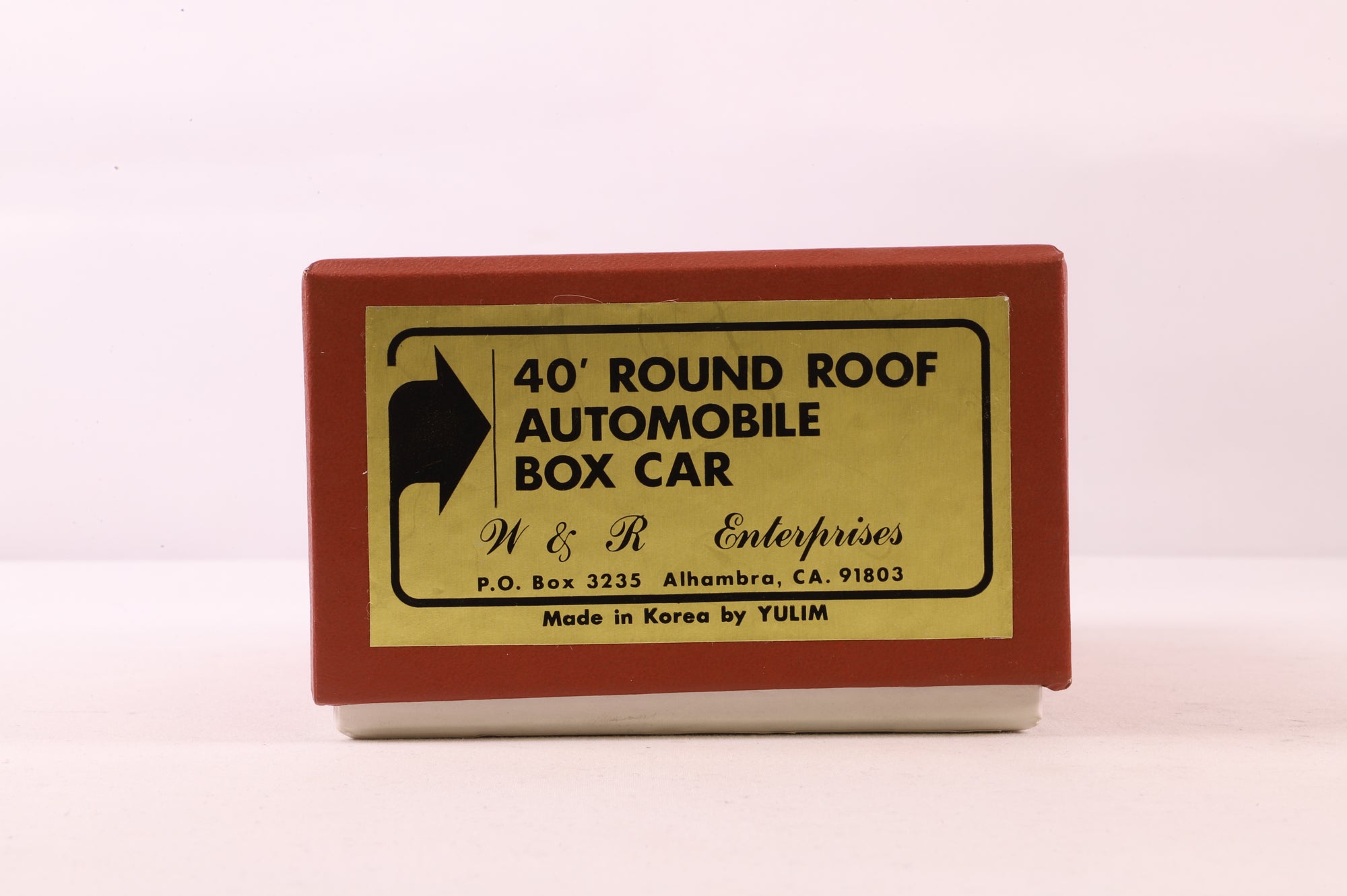 W&R Enterprises HO Brass 40' Round Roof Automobile Car No. 39328  in Northern Pacific Brown