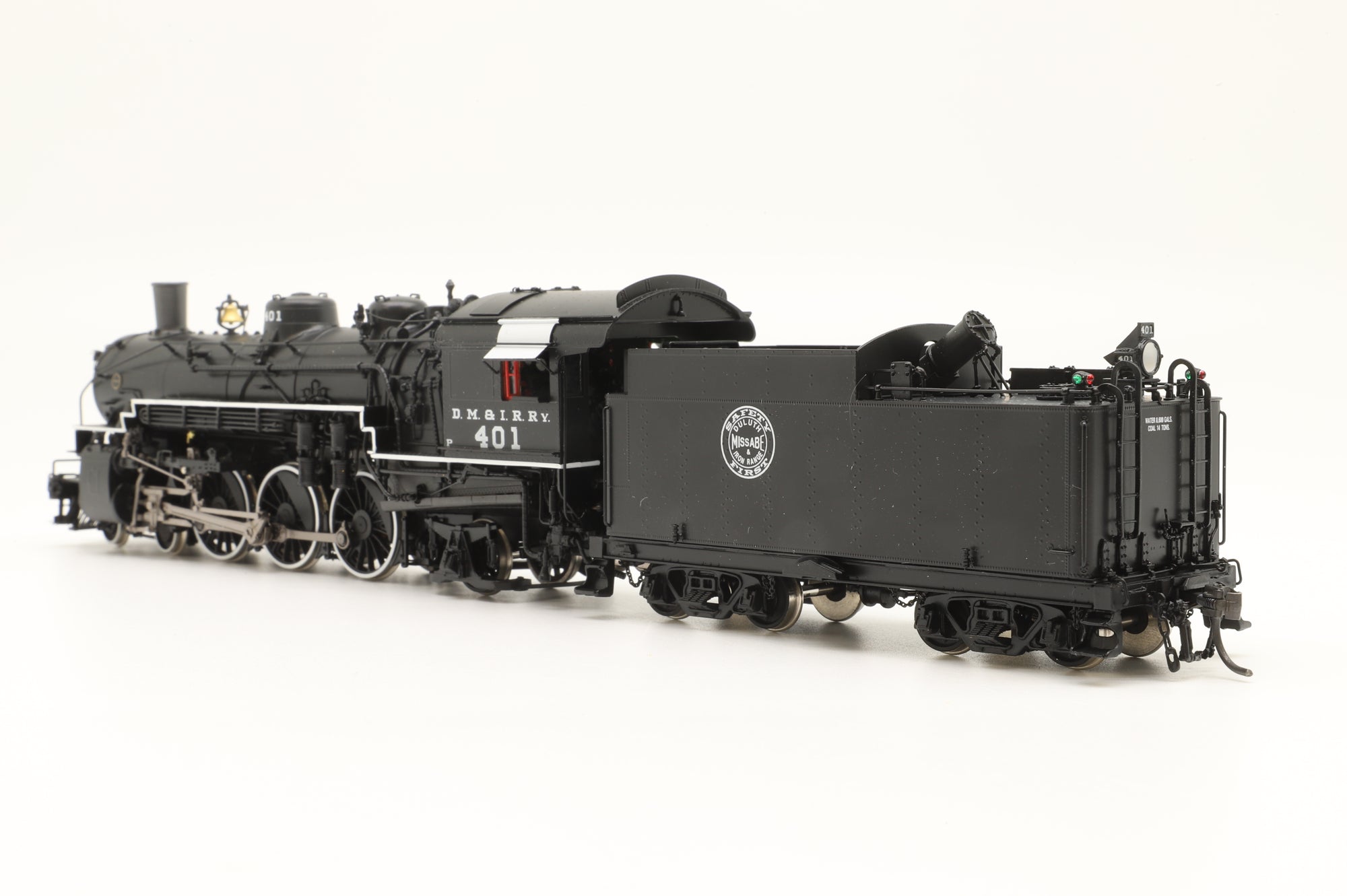 Division Point HO Brass DP-3755 Class P #401 in DMIR Black