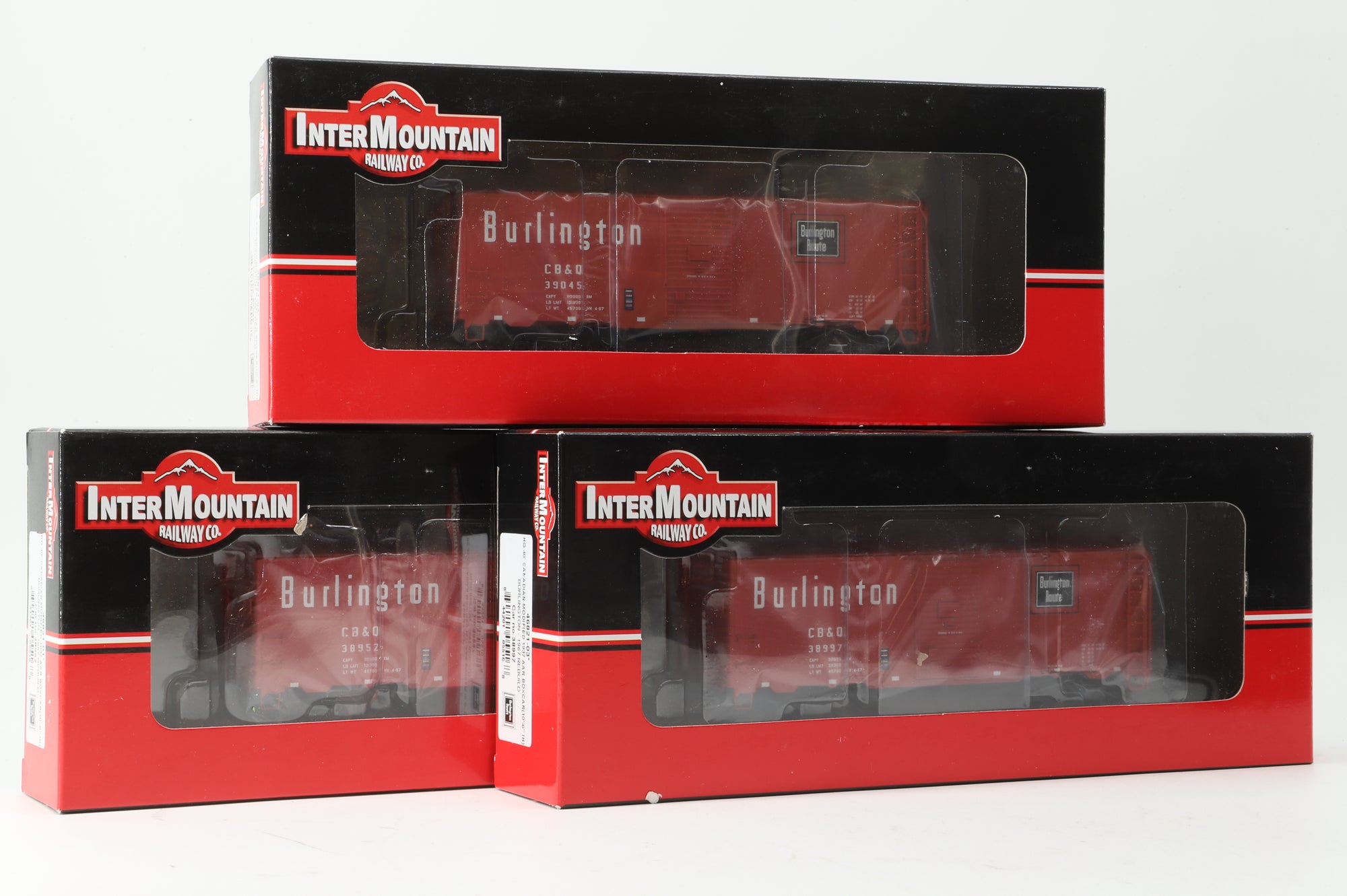 Intermountain HO Rake Of 3 40' Canadian Modified AAR Box Cars Inc. 4682103, 46821-01 & 46821-04