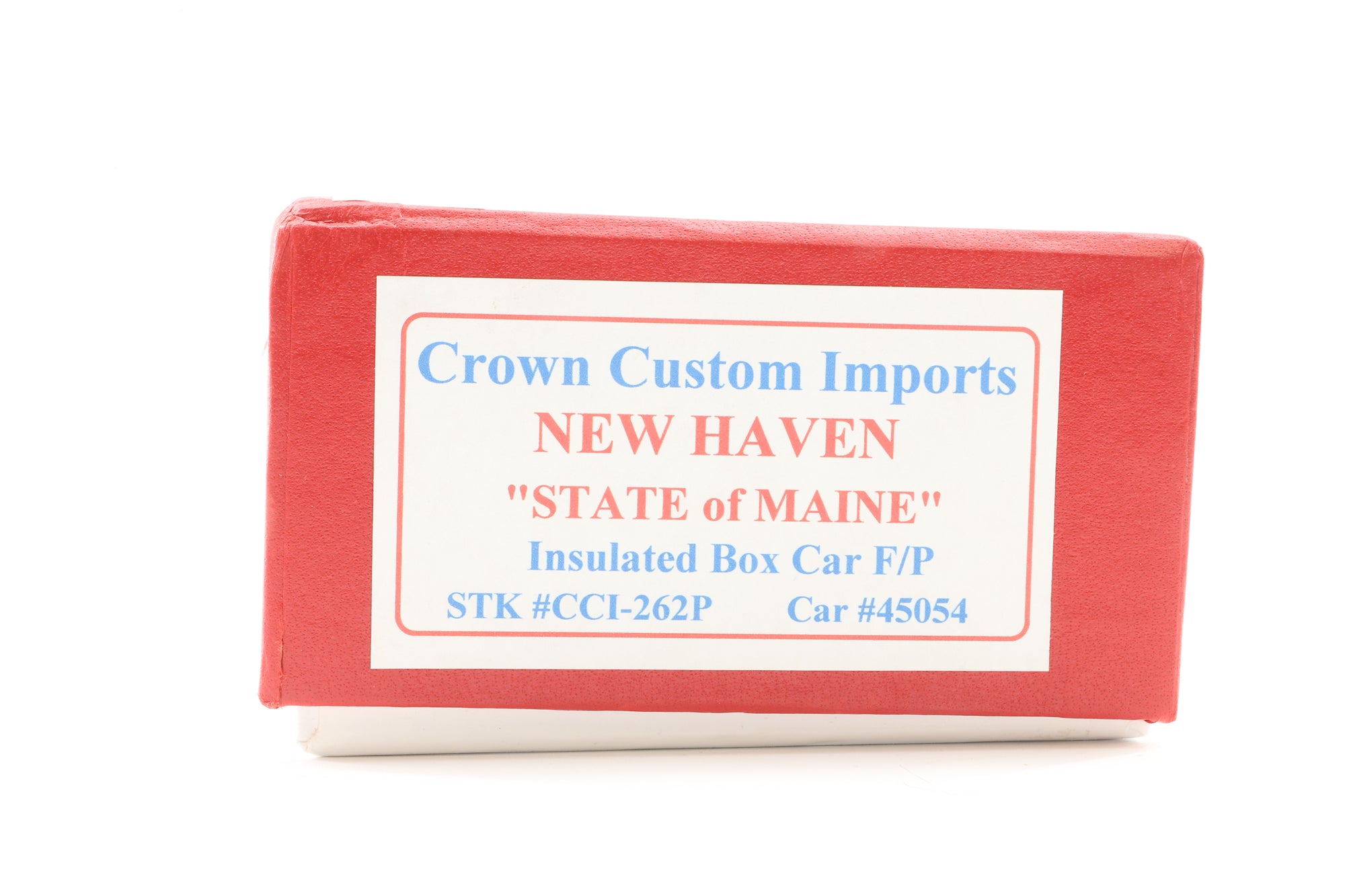 Crown Custom Imports HO Brass CCI-262P Insulated Box Car F/P State of Maine No.45054