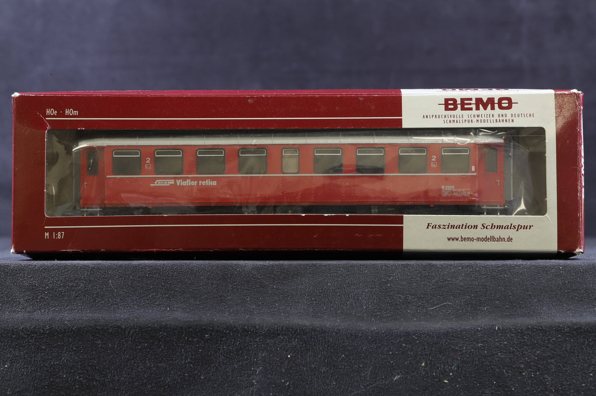 Bemo HOm Rake Of 6 RHB Wagons