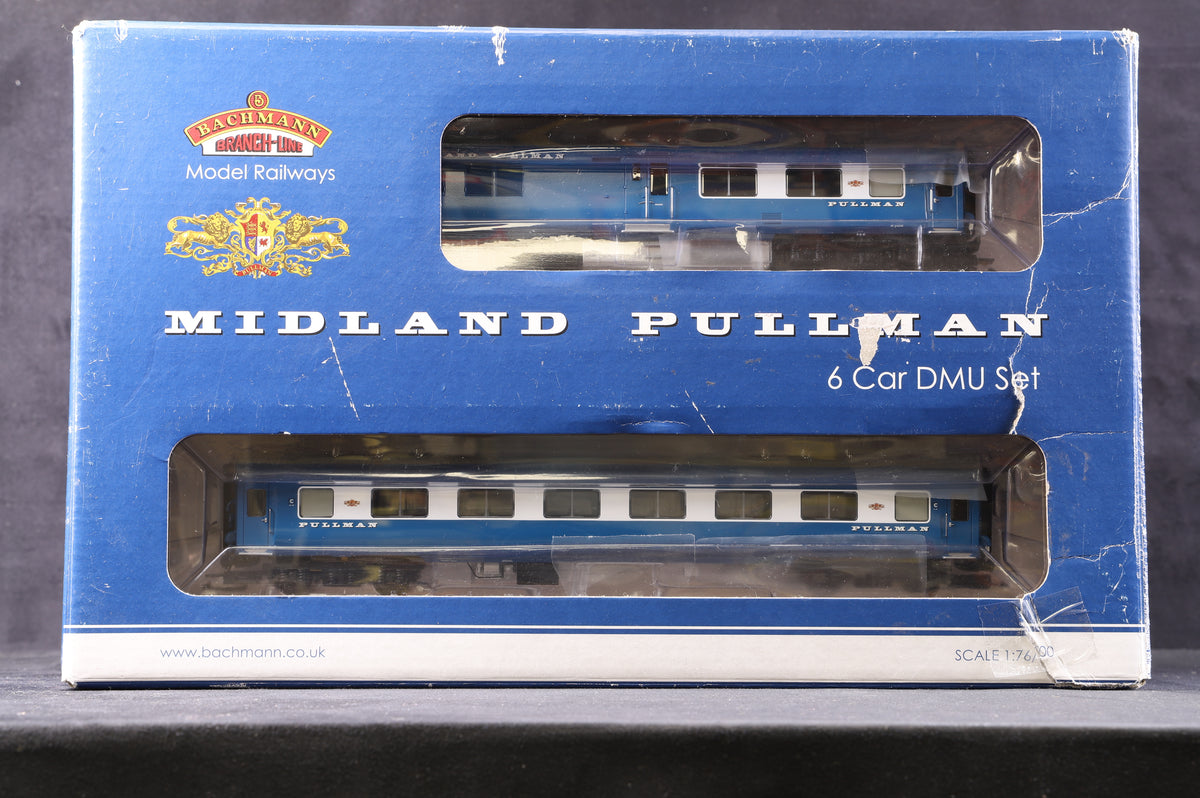 Bachmann OO 31-255DC Midland Pullman Six Car Unit Nanking Blue, DCC Fitted