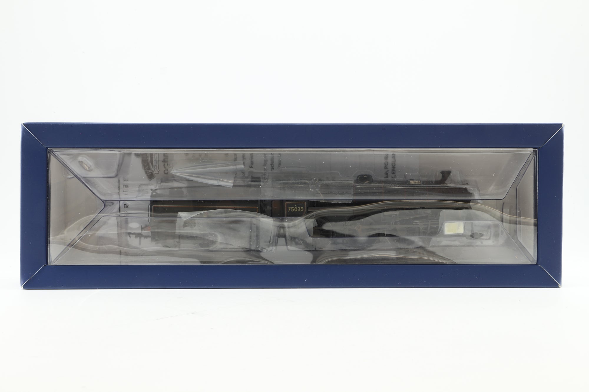 Bachmann OO 31-119 Standard 4MT 75035 in Lined BR Black w/ Late Crests - Weathered