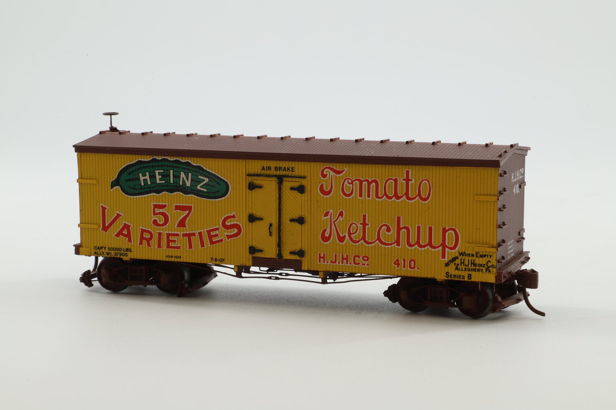 Westerfield HO Gauge Kit-Built BX-12 Box Car in a Heinz Tomato Ketchup Custom Painted Livery