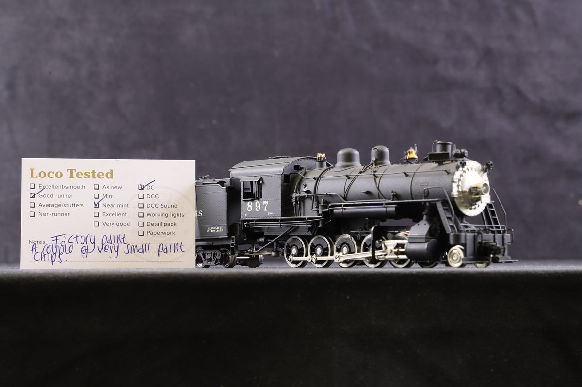 Sunset Models HO Brass Southern Pacific D-1 2-10-0 &#39;897&#39; Steam Locomotive