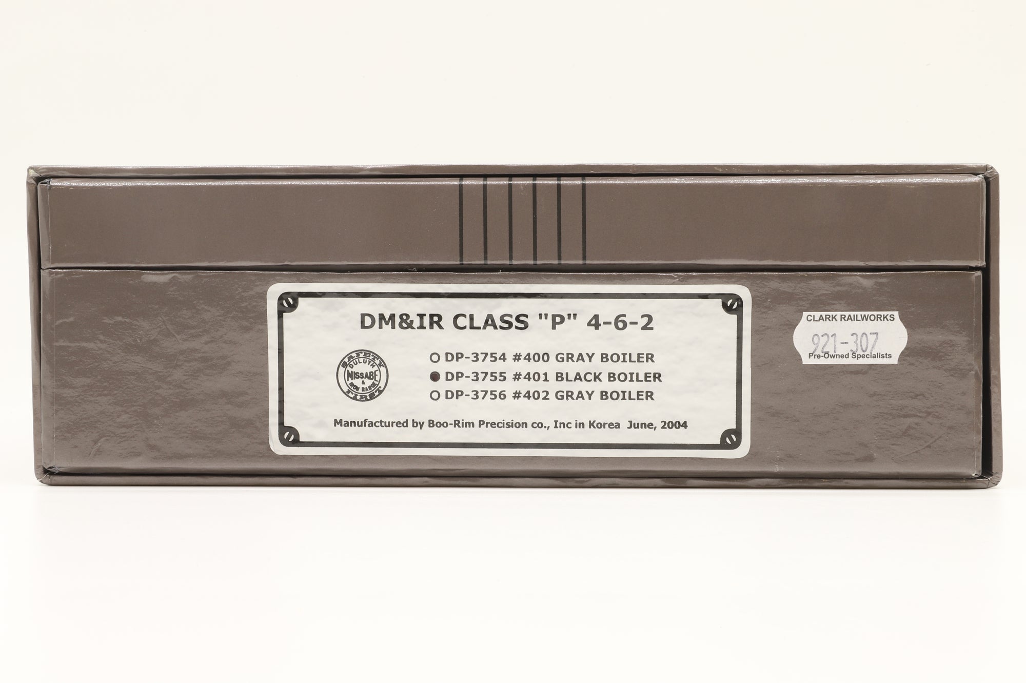 Division Point HO Brass DP-3755 Class P #401 in DMIR Black