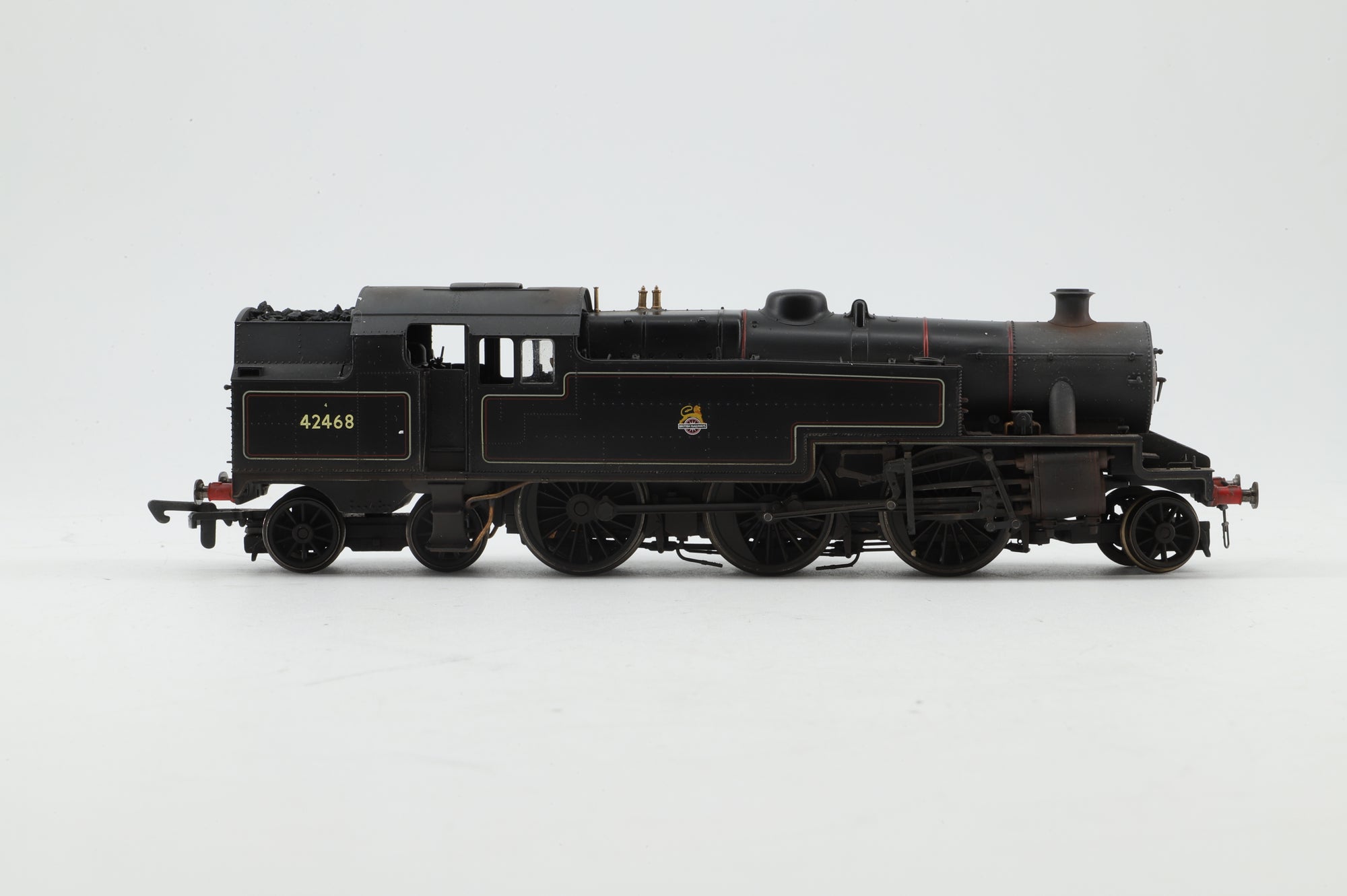 Hornby OO R2636X BR Stanier 4MT '42468', Weathered, DCC Fitted