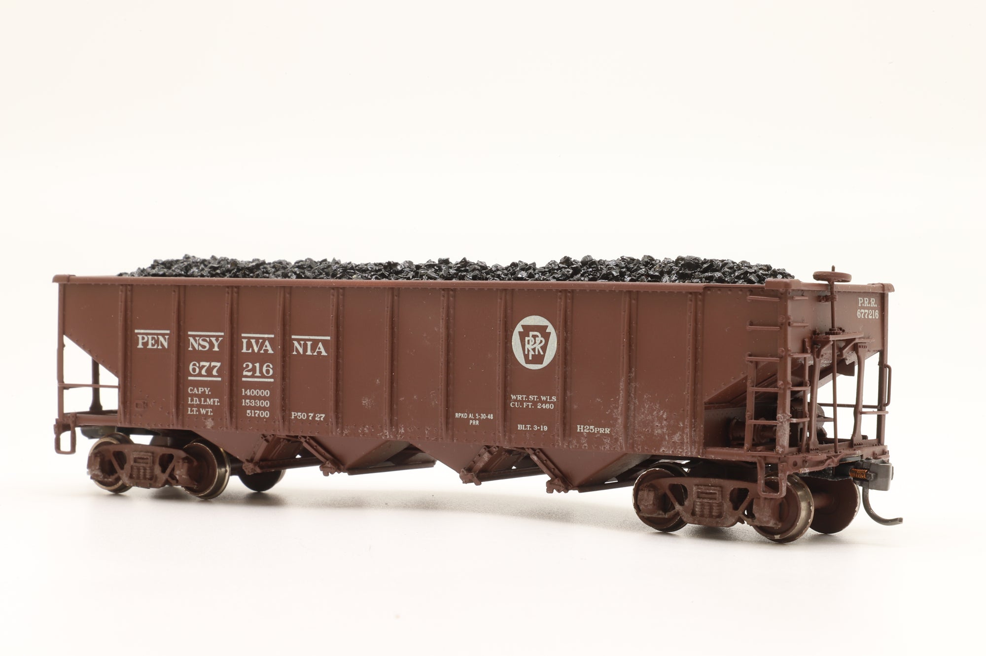 Sunset Models HO Brass H-25 Pennsylvania Hopper Wagon '677 216'