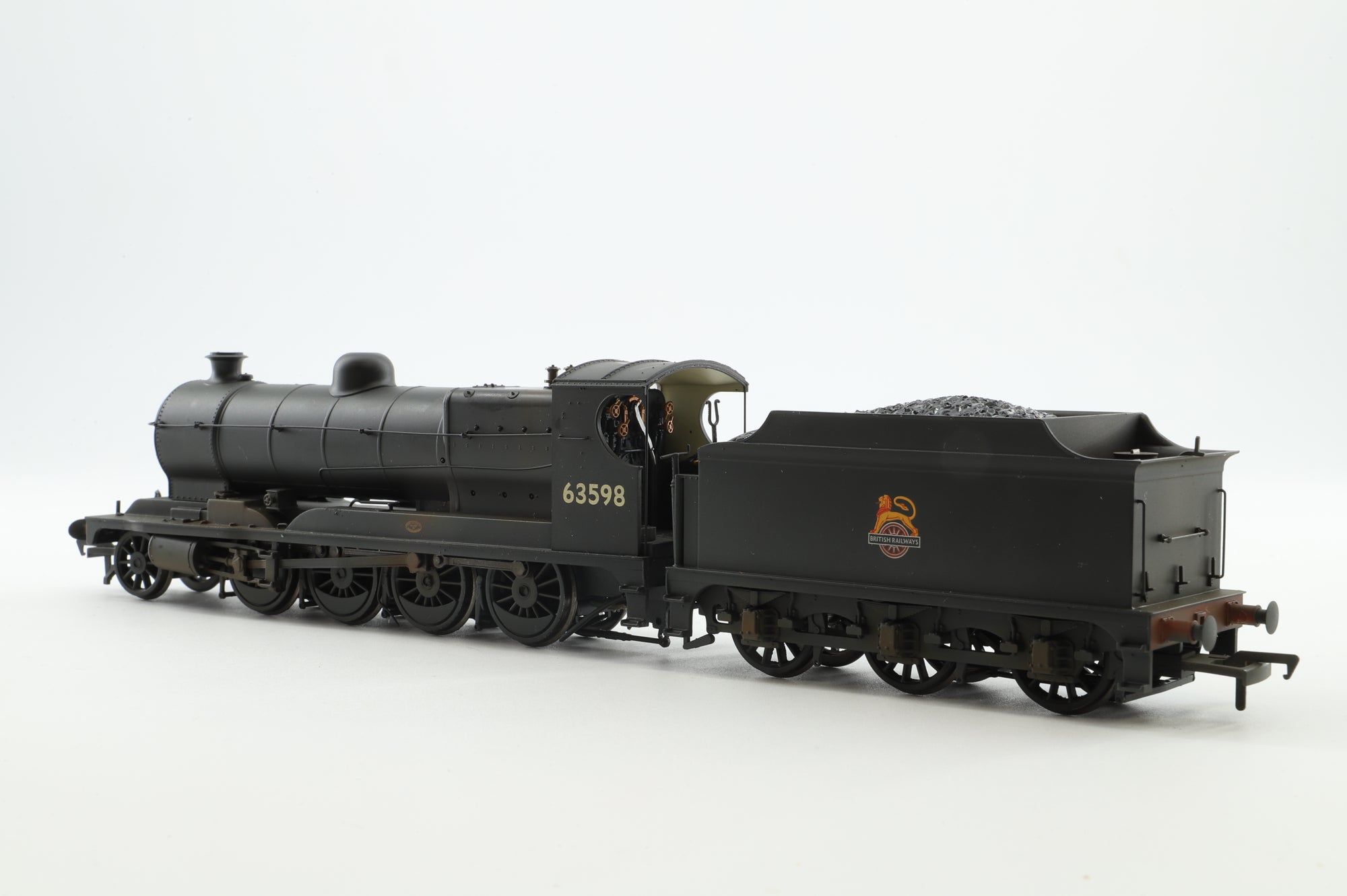 Bachmann OO 31-004 Robinson O4 '63598' BR Black Early Emblem, Weathered & DCC Sound