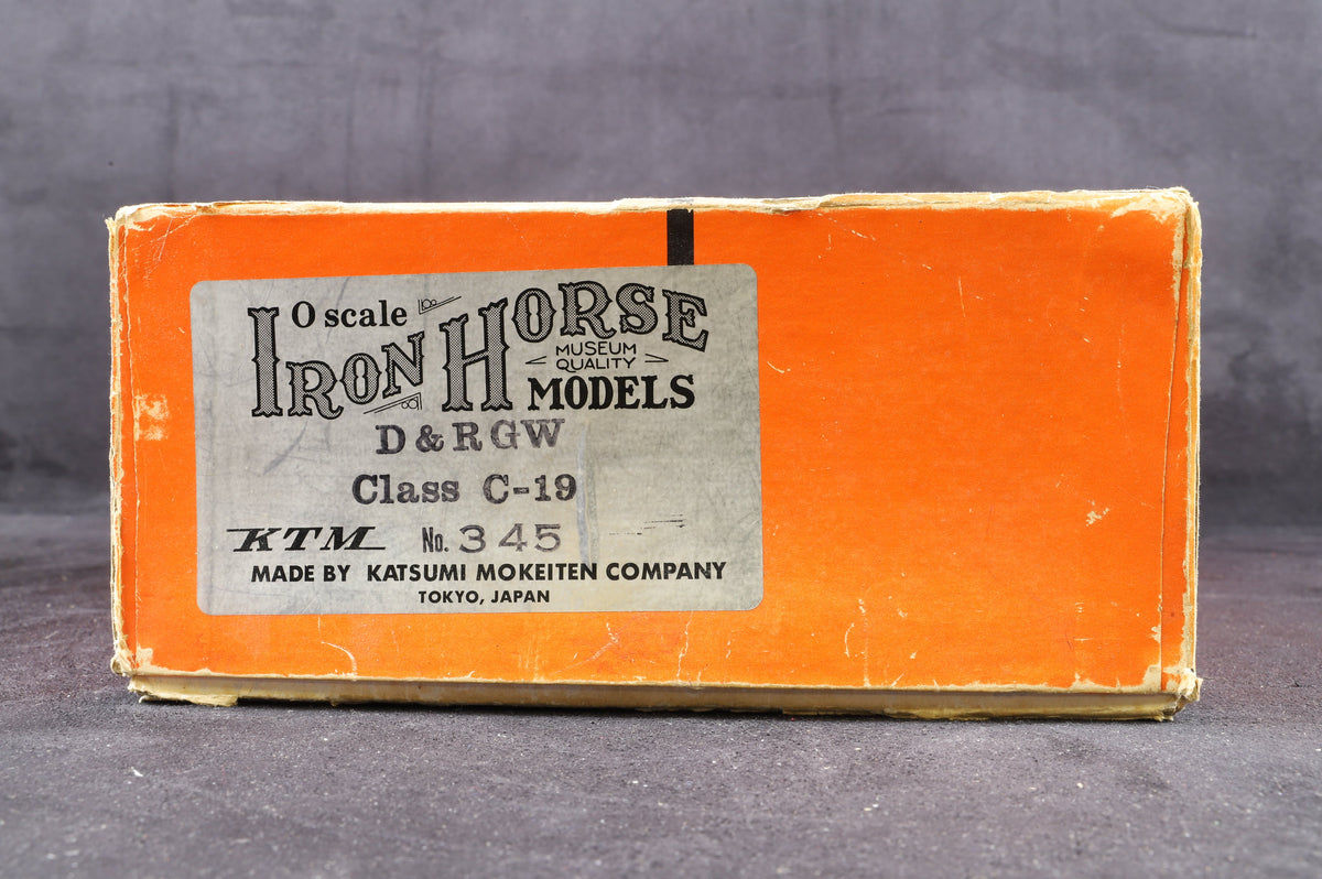 Iron Horse Models / KTM On3 D&amp;RGW C-19 2-8-0 &#39;345&#39;, Professionally Weathered &amp; Detailed