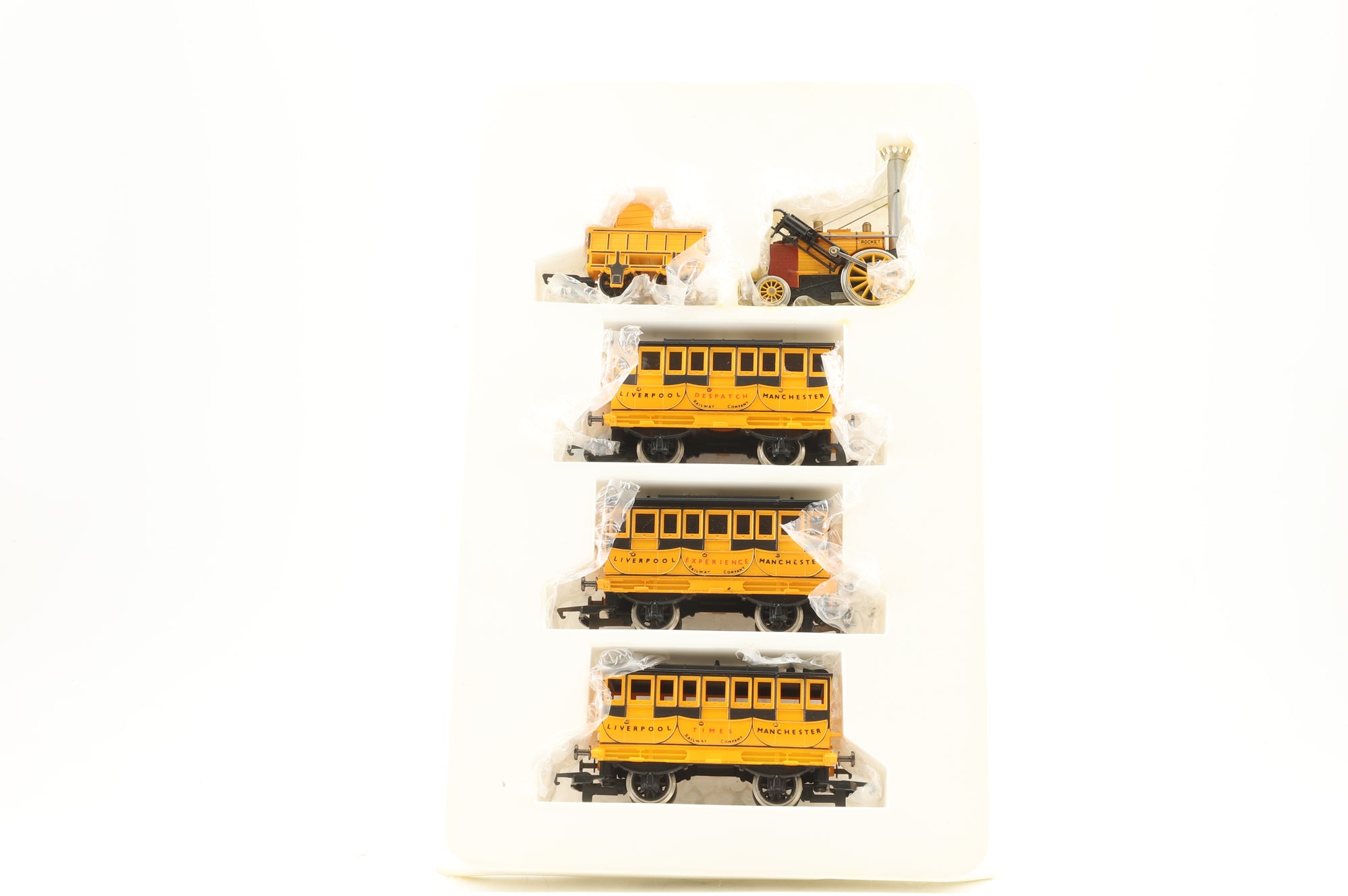 WORKSHOP Hornby OO Stephenson's Rocket & Tender with 3 Coaches 'Times' 'Experience' & 'Despatch'