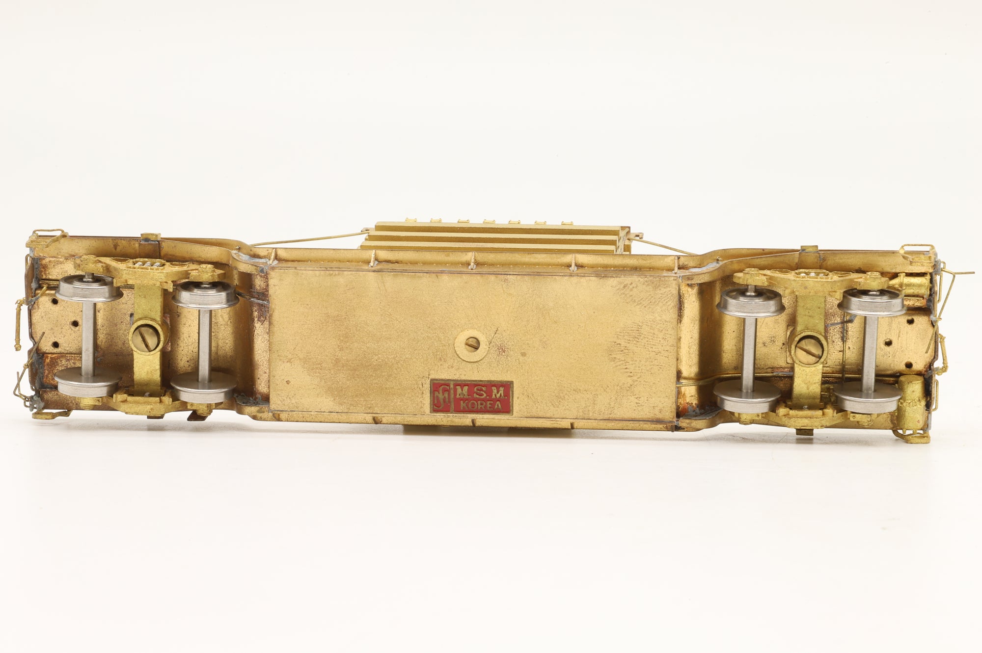 Overland Models Inc. HO Brass OMI-1347 Centre Flat Car W/ Transformer Load Unpainted