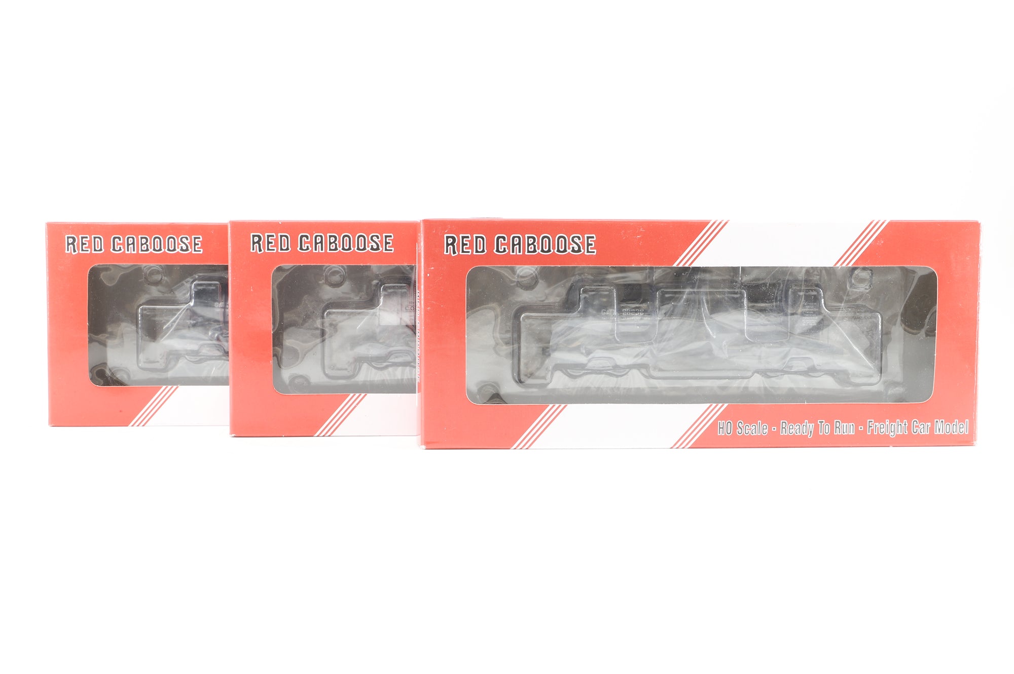 Red Caboose HO Rake Of 3 10K Gallon Welded Tank Cars Inc. RR3301721, RR3302419 & RR3301722