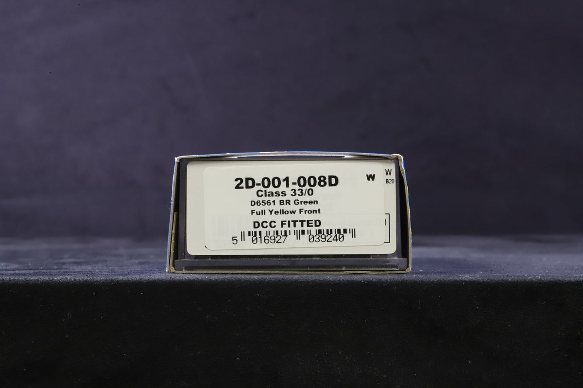 Dapol N 2D-001-008D Class 33/0 &#39;D6561&#39; BR Green FYE DCC Fitted