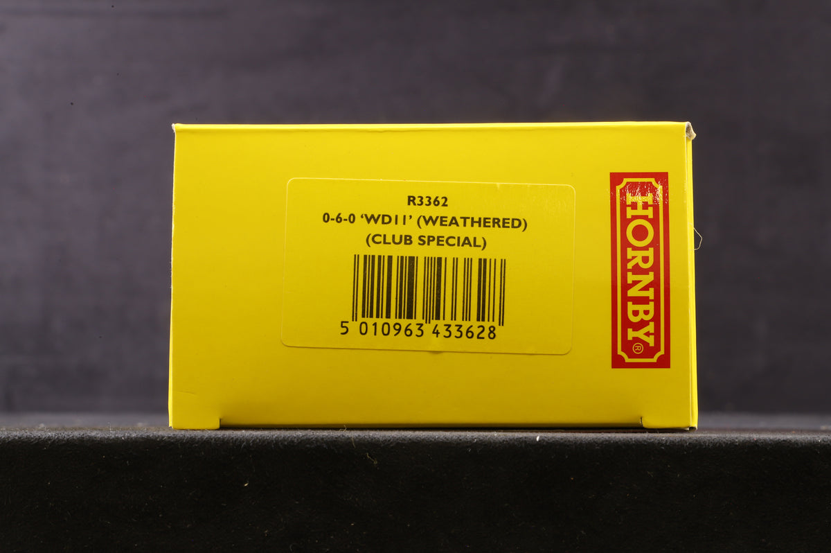 Hornby OO R3362 0-6-0 &#39;WD11&#39; Club Special, Weathered