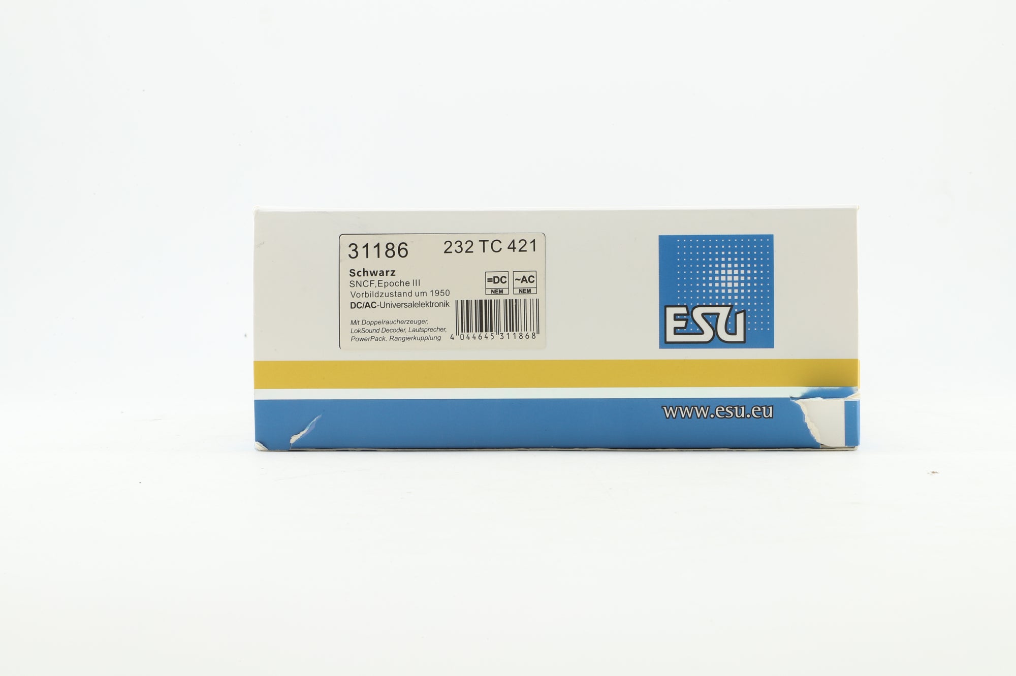 ESU HO 31186 232 TC 421 Tank in SNCF Black - DCC Sound
