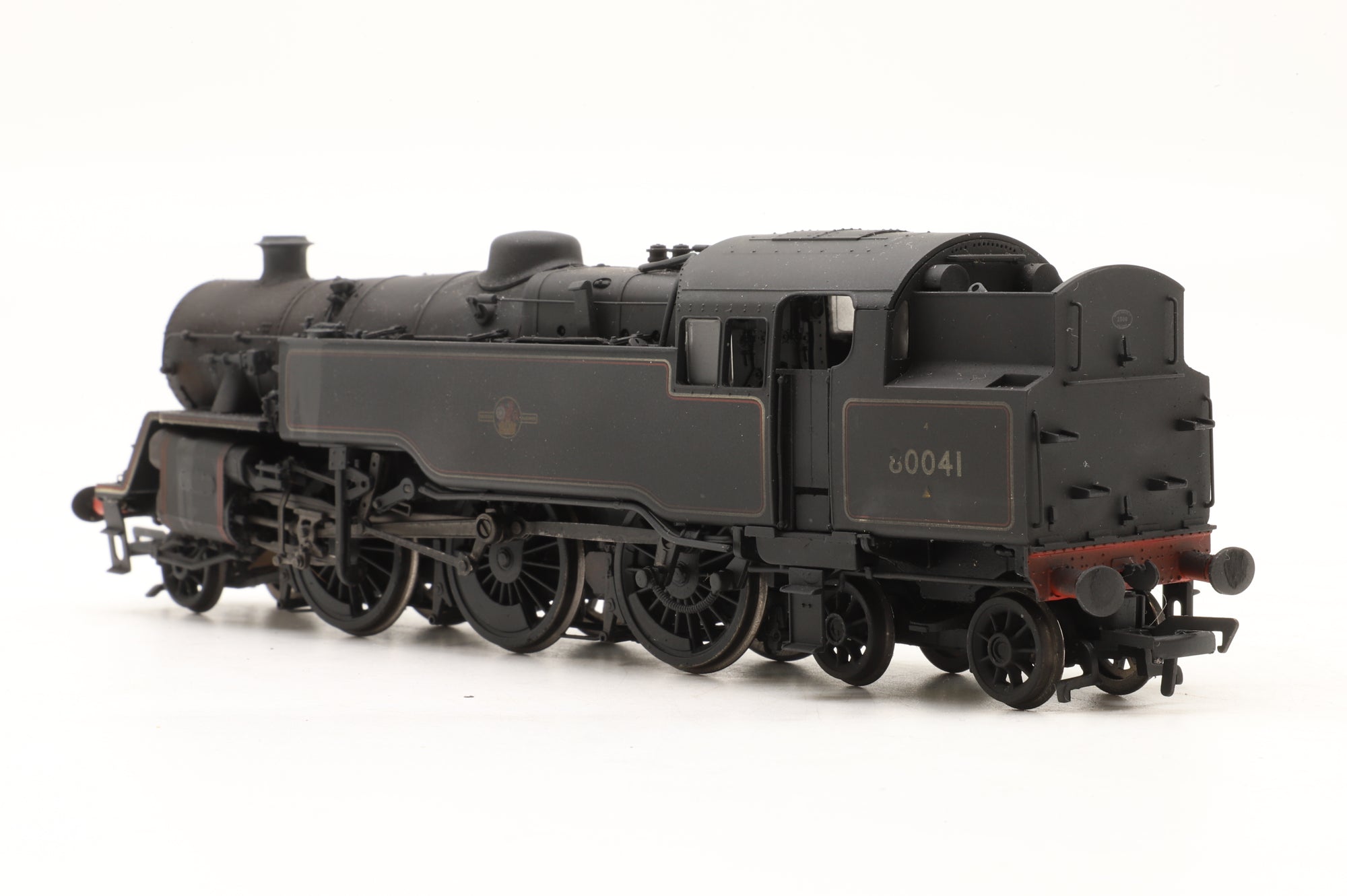Bachmann OO Standard 4MT 80041 in Lined BR Black L/C – Weathered