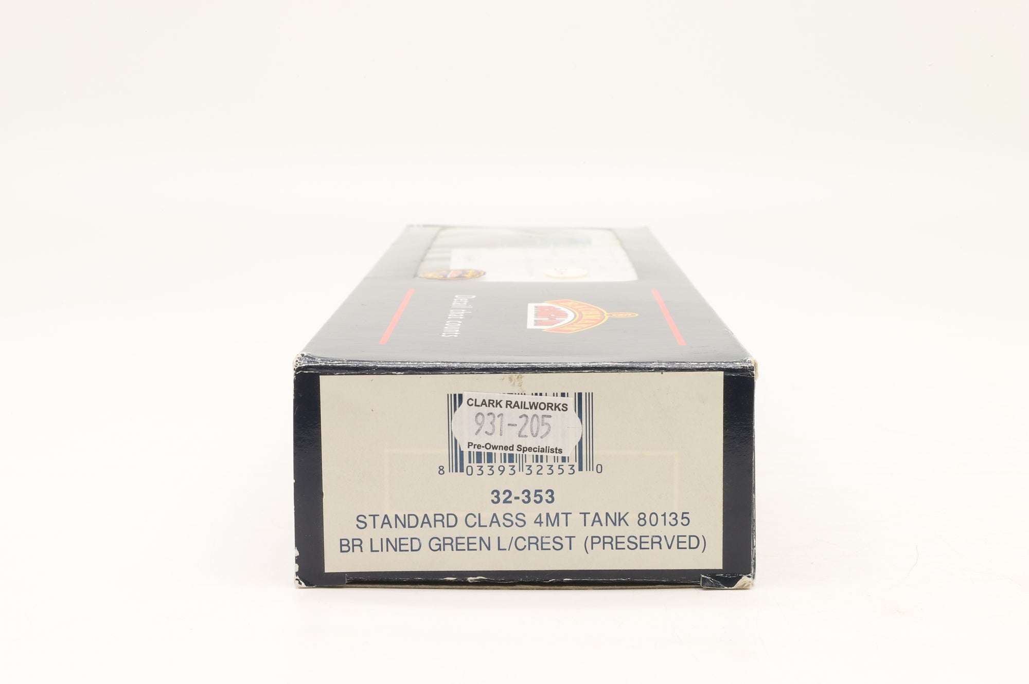 Bachmann OO 32-353 Standard Class 4MT Tank '80135' BR Lined Green L/C