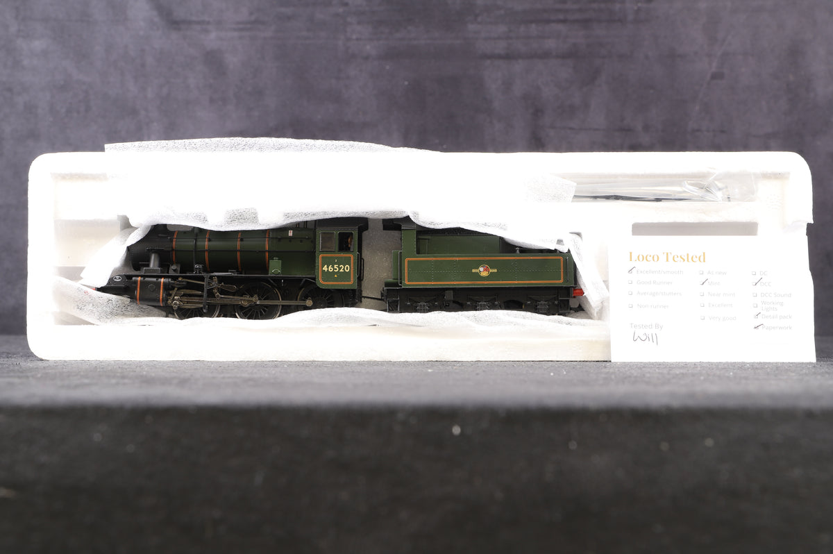 Bachmann OO 32-828 Ivatt Class 2 2-6-0 &#39;46520&#39; BR Green Lined L/C, DCC Fitted