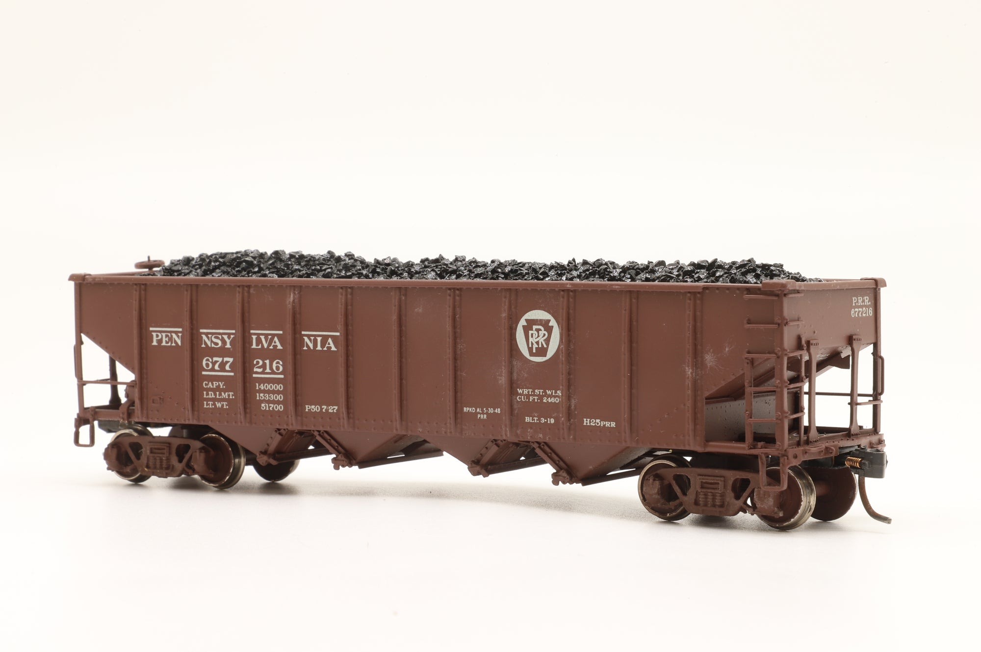 Sunset Models HO Brass H-25 Pennsylvania Hopper Wagon '677 216'