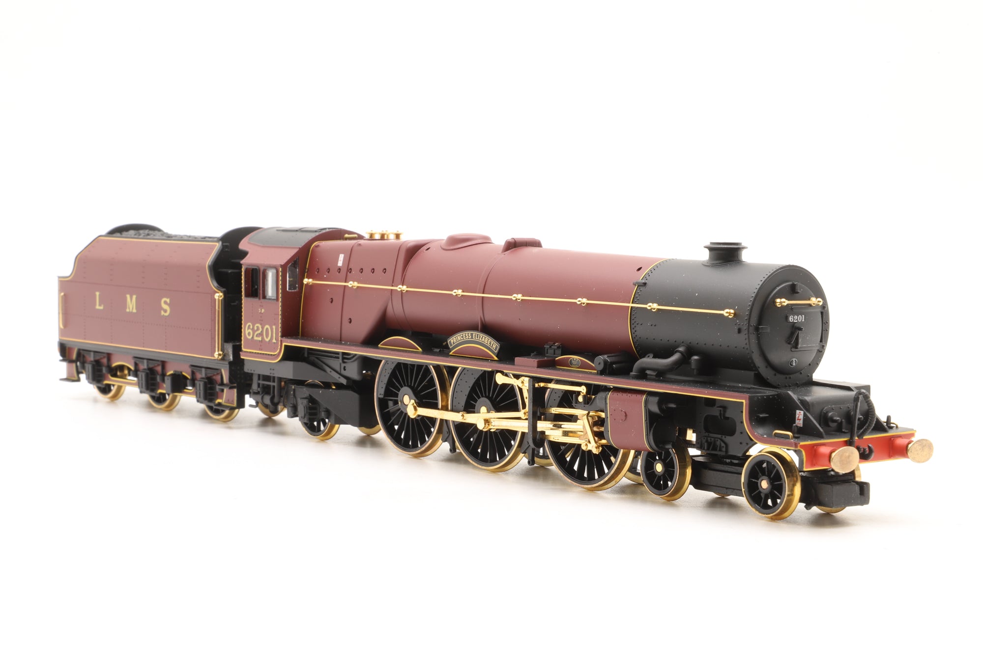 Hornby OO R2215 Princess Class 6201 'Princess Elizabeth' in LMS Crimson