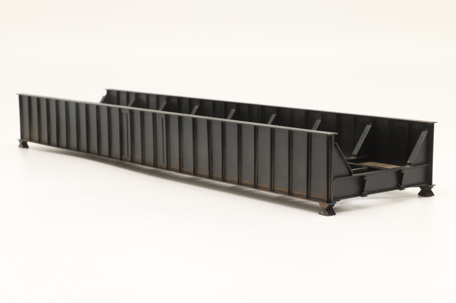 Precision Brass HO Artwork 80' Pony Girder Bridge Black, Weathered & Brass