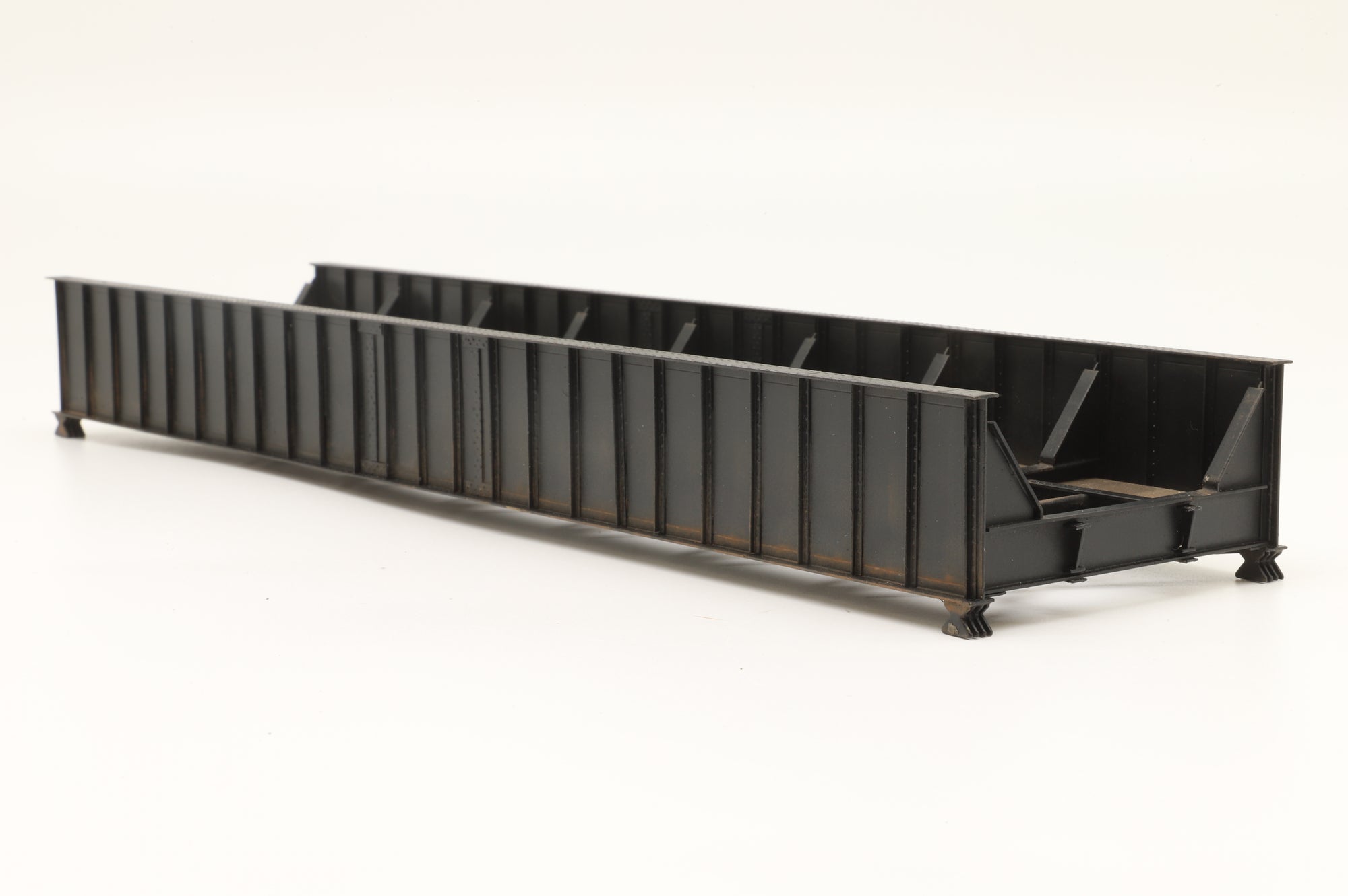 Precision Brass HO Artwork 80' Pony Girder Bridge Black, Weathered & Brass
