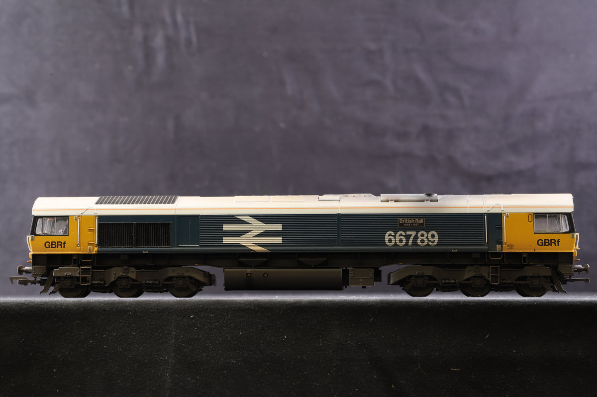 Bachmann OO 32-740 Class 66/7 &#39;66789&#39; BR Large Logo GBRf, TMC Weathered