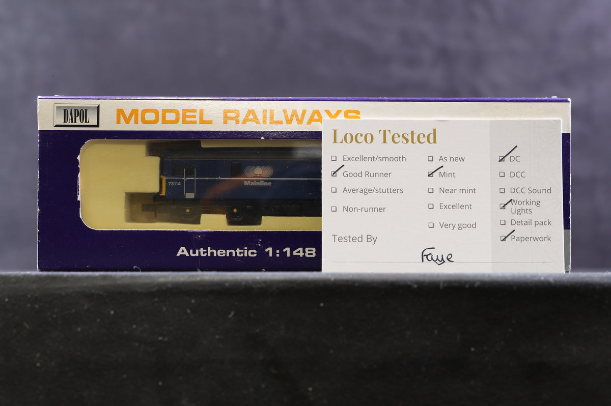 Dapol N ND-021a Class 73 Mainline &#39;73114&#39; &#39;Stewarts Lane&#39;