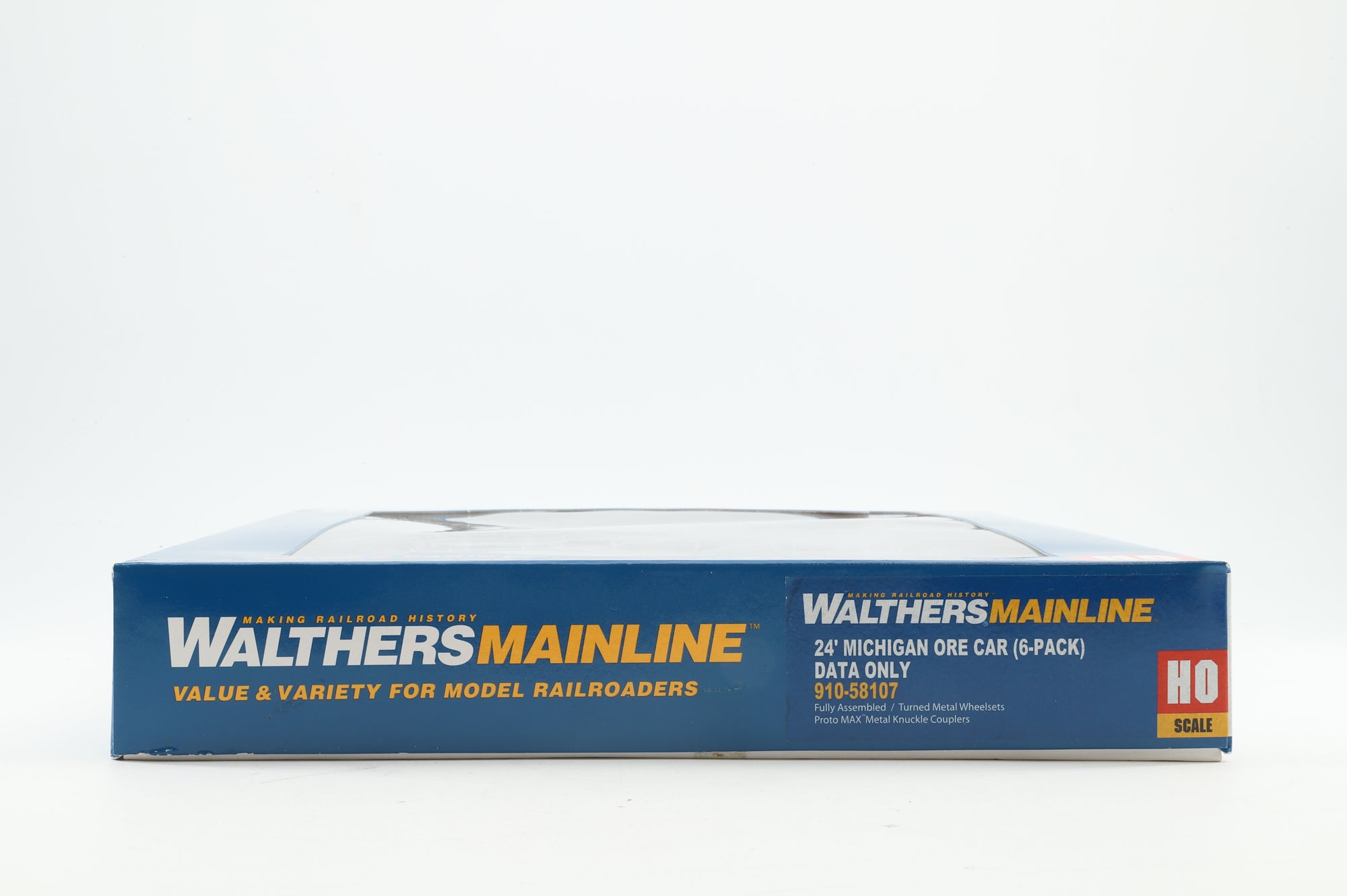 Walthers HO 910-58107 6-Pack of 24' Michigan Ore Cars in DMIR Brown - Pro-Customised/Weathered