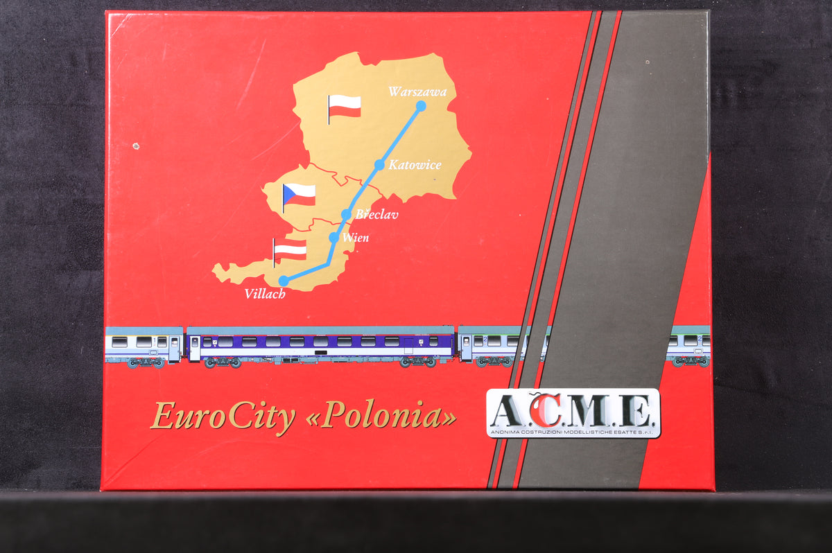 A.C.M.E HO 55062 Polish 4pc Passenger Car Set EuroCity