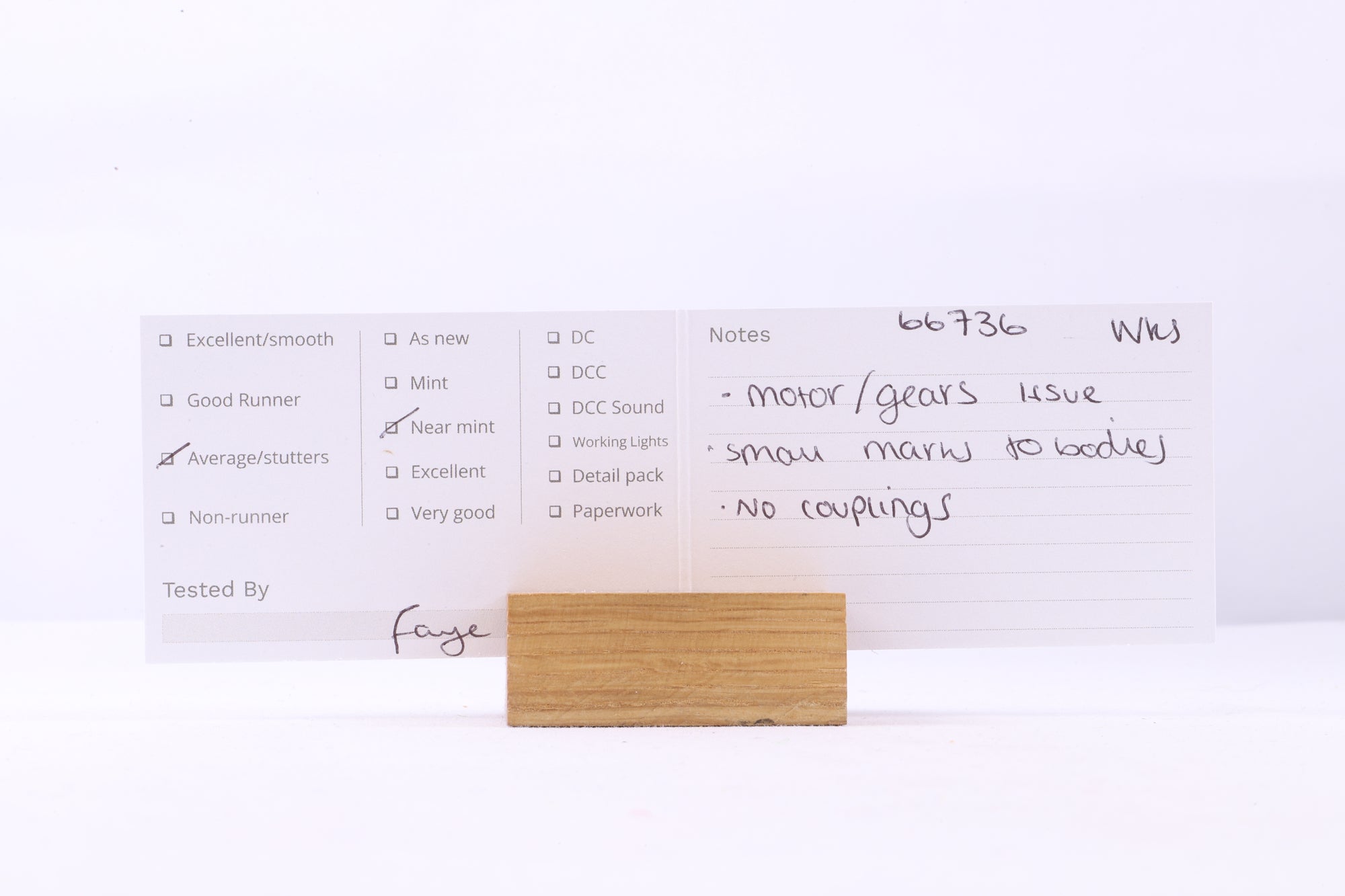 WORKSHOP Hornby OO R3182 Class 66 66536 in GBRF Livery