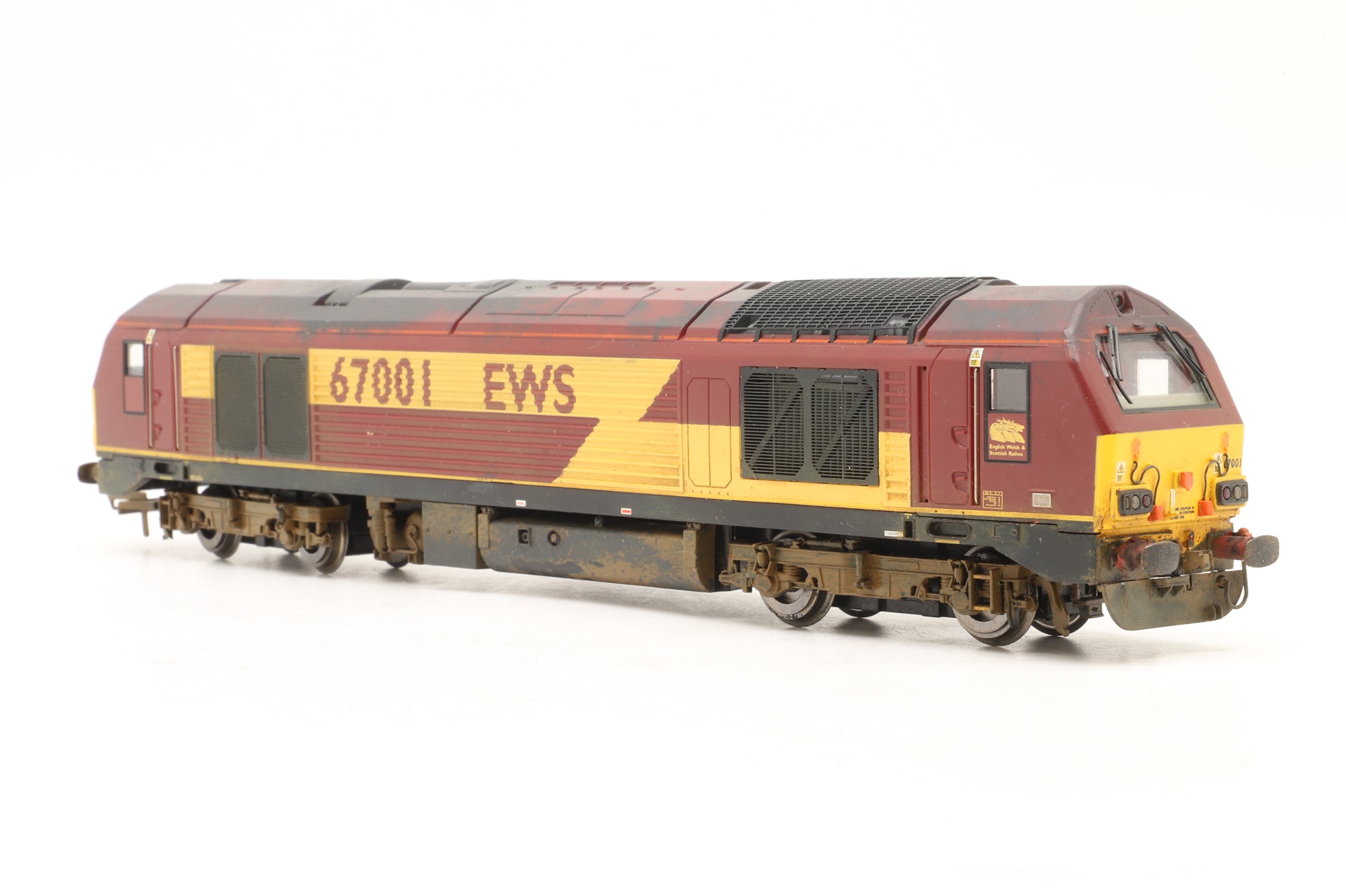 WORKSHOP Hornby OO RR3040 Class 67 '67001' Diesel Electric EWS Weathered DCC Fitted