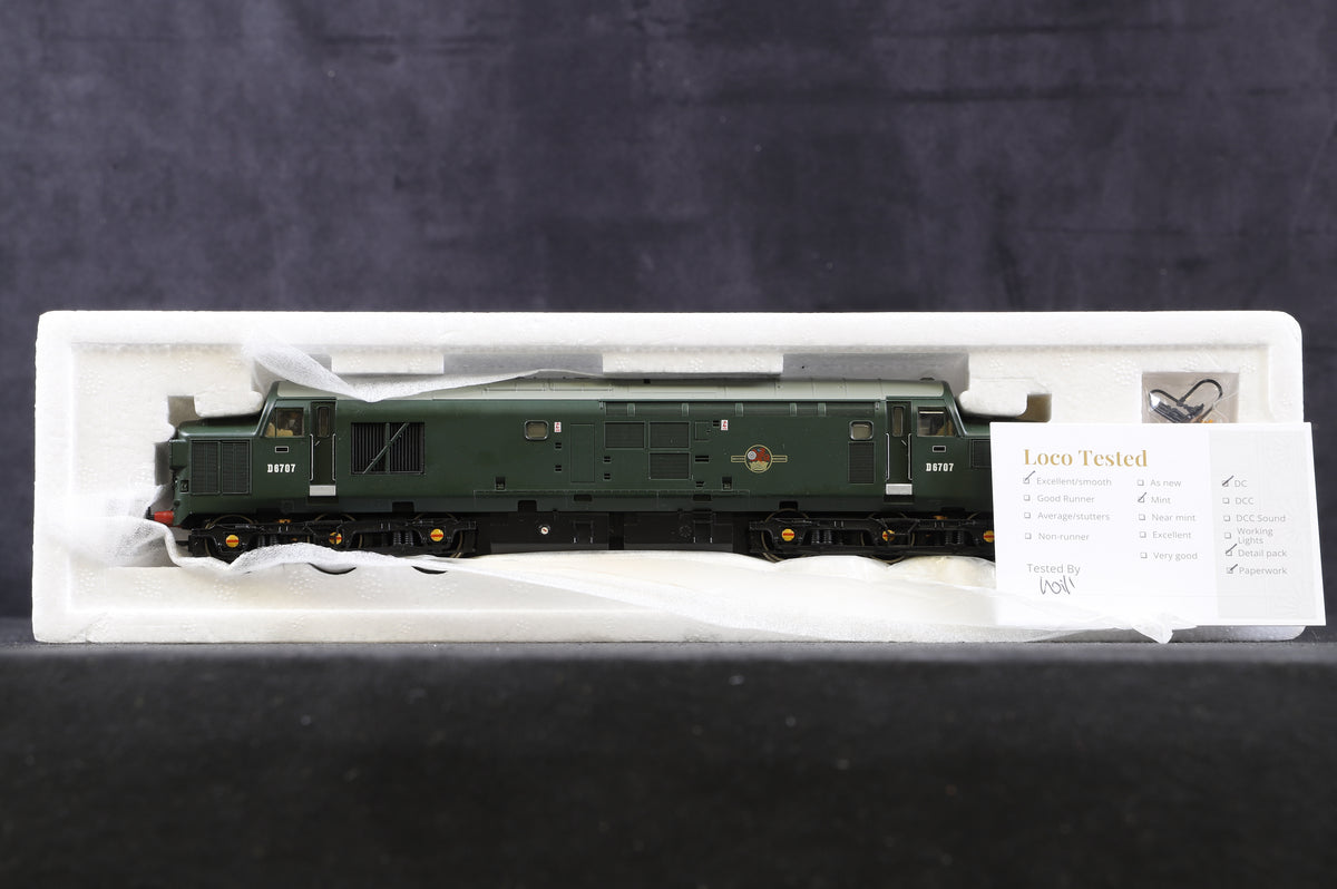 Bachmann OO 32-776 Class 37/0 D6707 in BR Green with Split Head Code