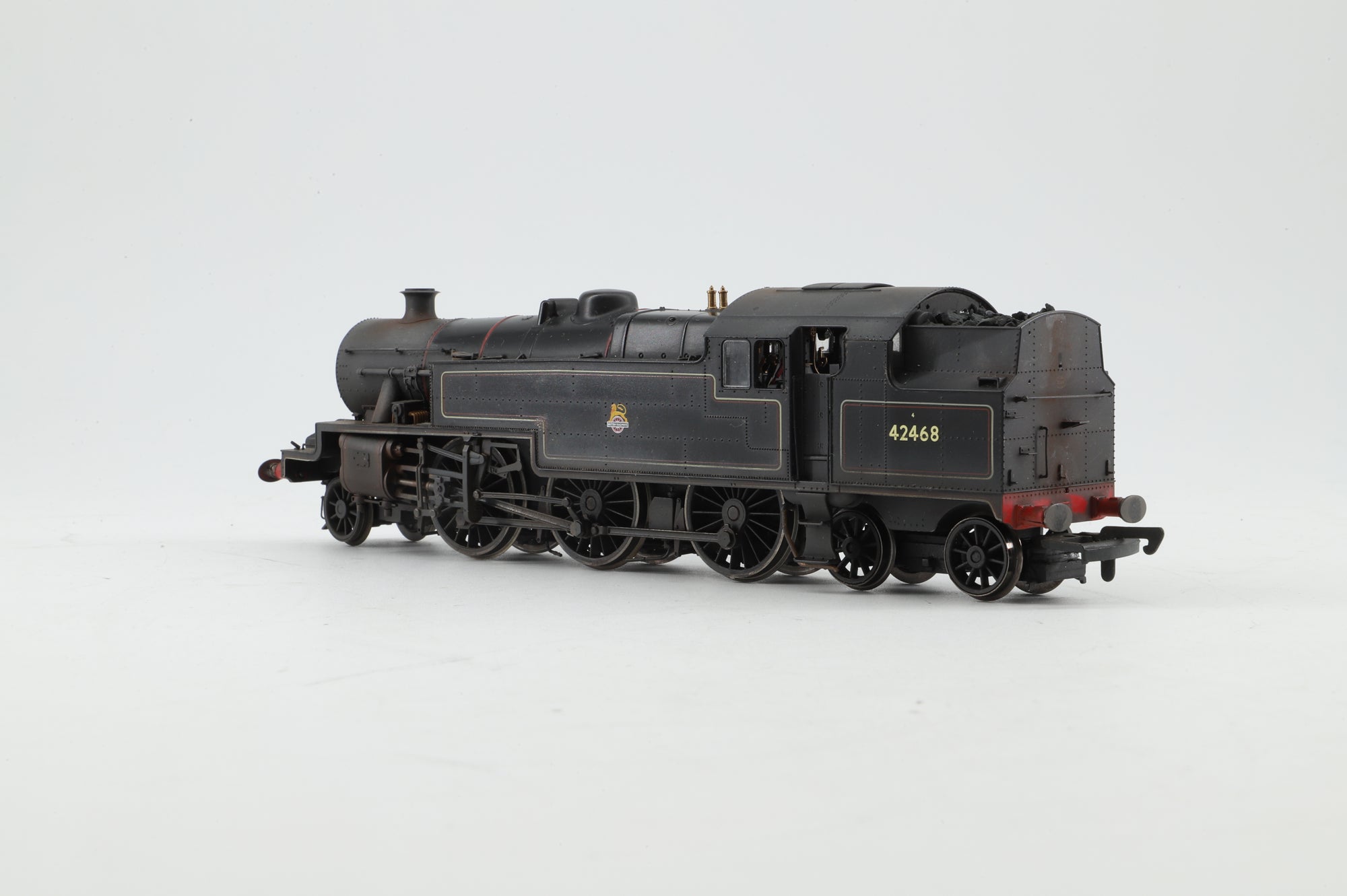 Hornby OO R2636X BR Stanier 4MT '42468', Weathered, DCC Fitted