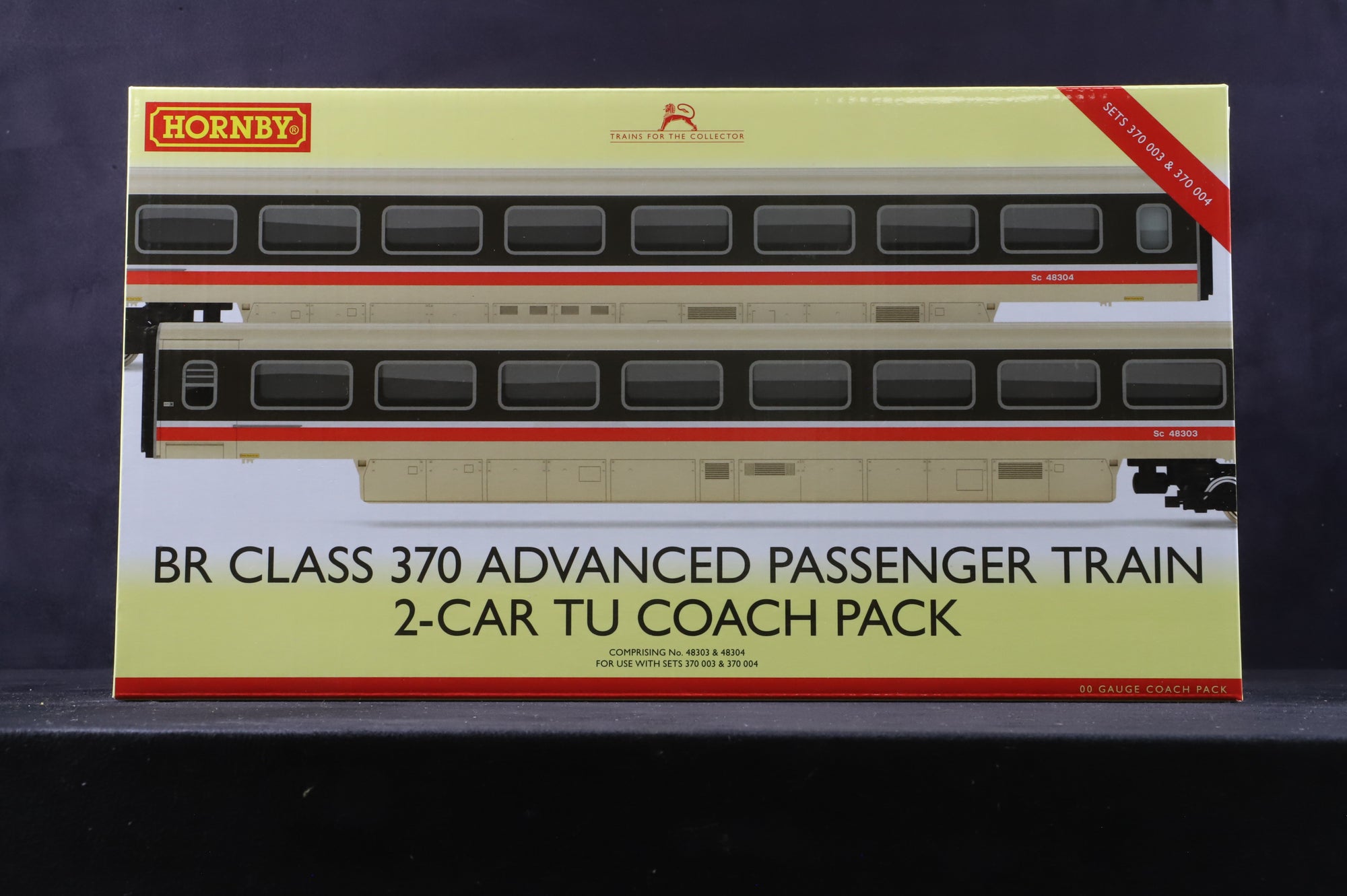 Hornby OO R40013 BR Class 370 Advanced Passenger Train 2-Car TU Coach Pack, '48303' & '48304'